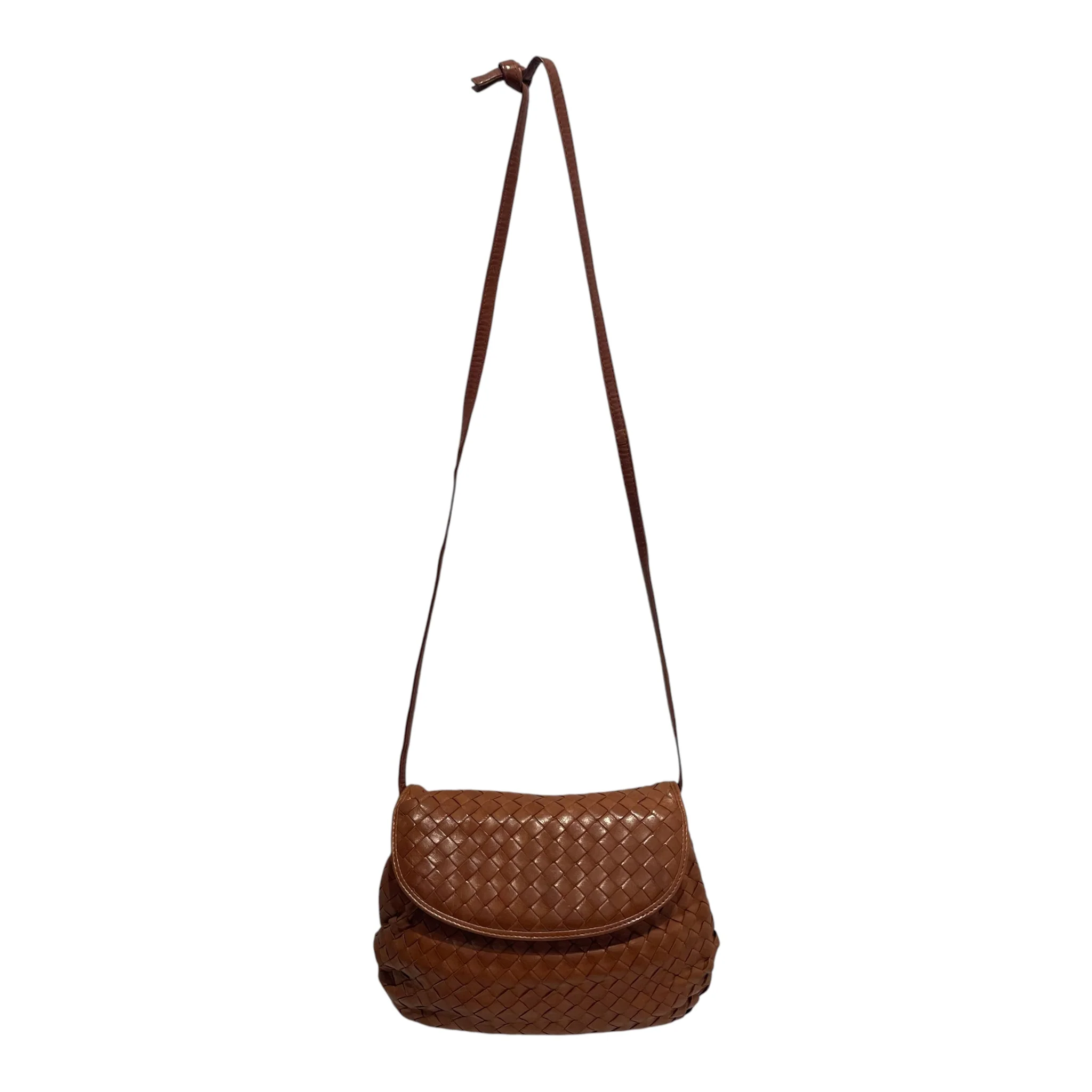 BOTTEGA VENETA/Cross Body Bag/Leather/BRW/INTRECCIATO CROSSBODY BAG