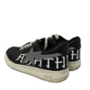 BAPE STA!/Low-Sneakers/US 9/Graphic/Leather/BLK/KANJI LETTERS/REFLECTIVE LOGO