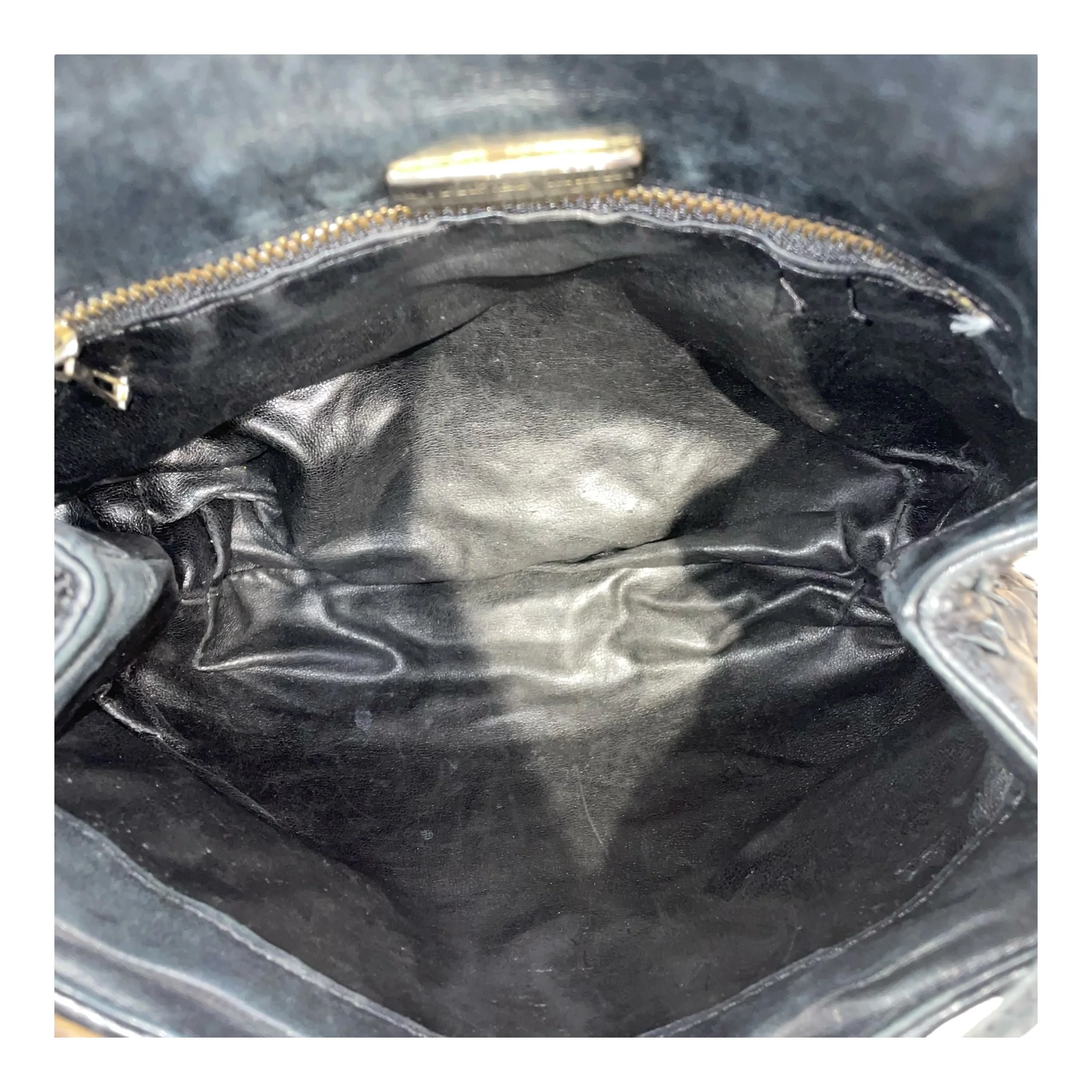 BOTTEGA VENETA/Cross Body Bag/Leather/BLK/INTRECCIATO CROSSBODY BAG