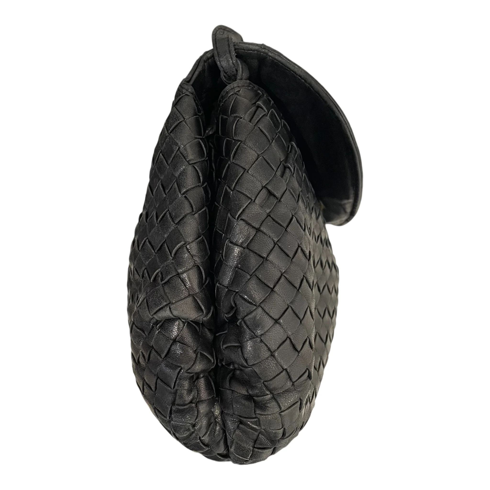 BOTTEGA VENETA/Cross Body Bag/Leather/BLK/INTRECCIATO CROSSBODY BAG