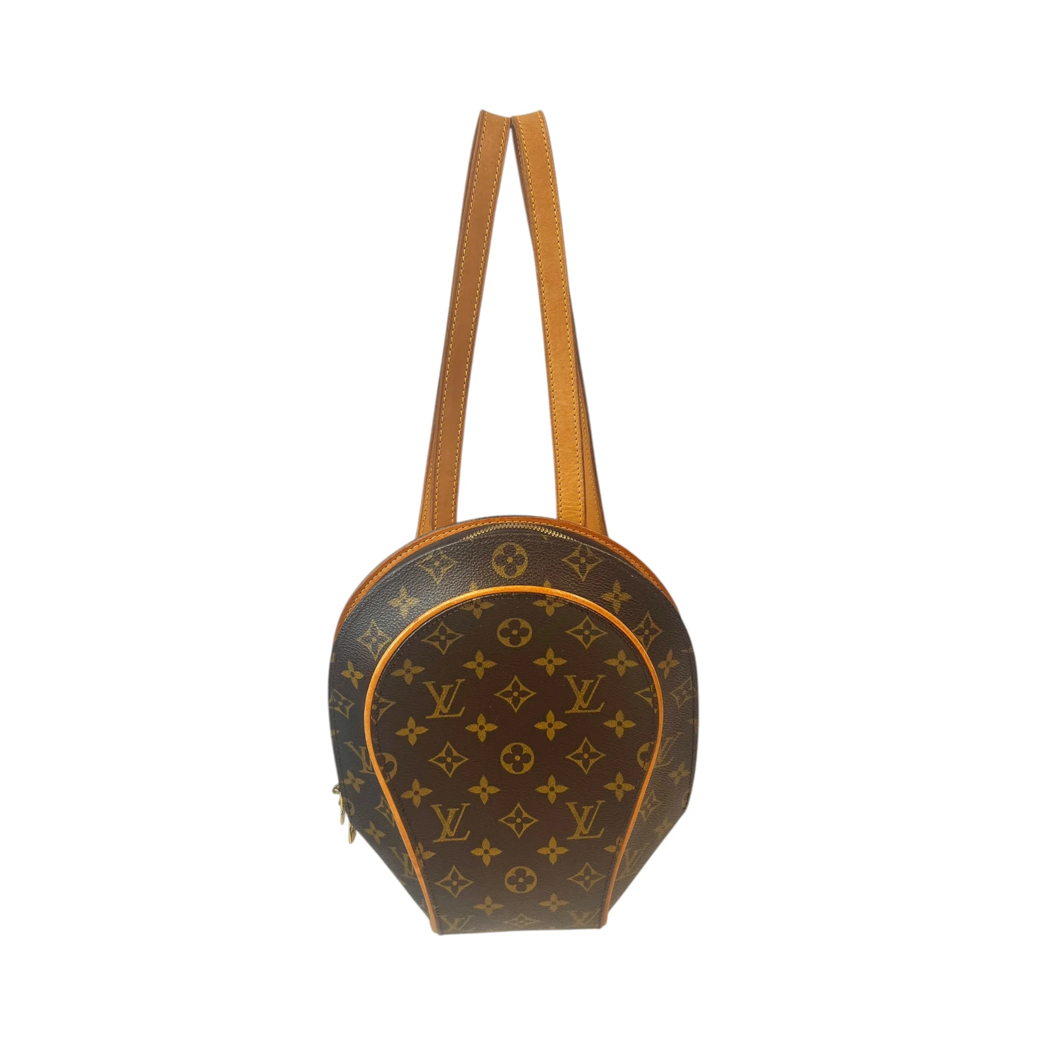 LOUIS VUITTON/Backpack/Hombre Check/Leather/BRW/MONOGRAM ELLIPSE