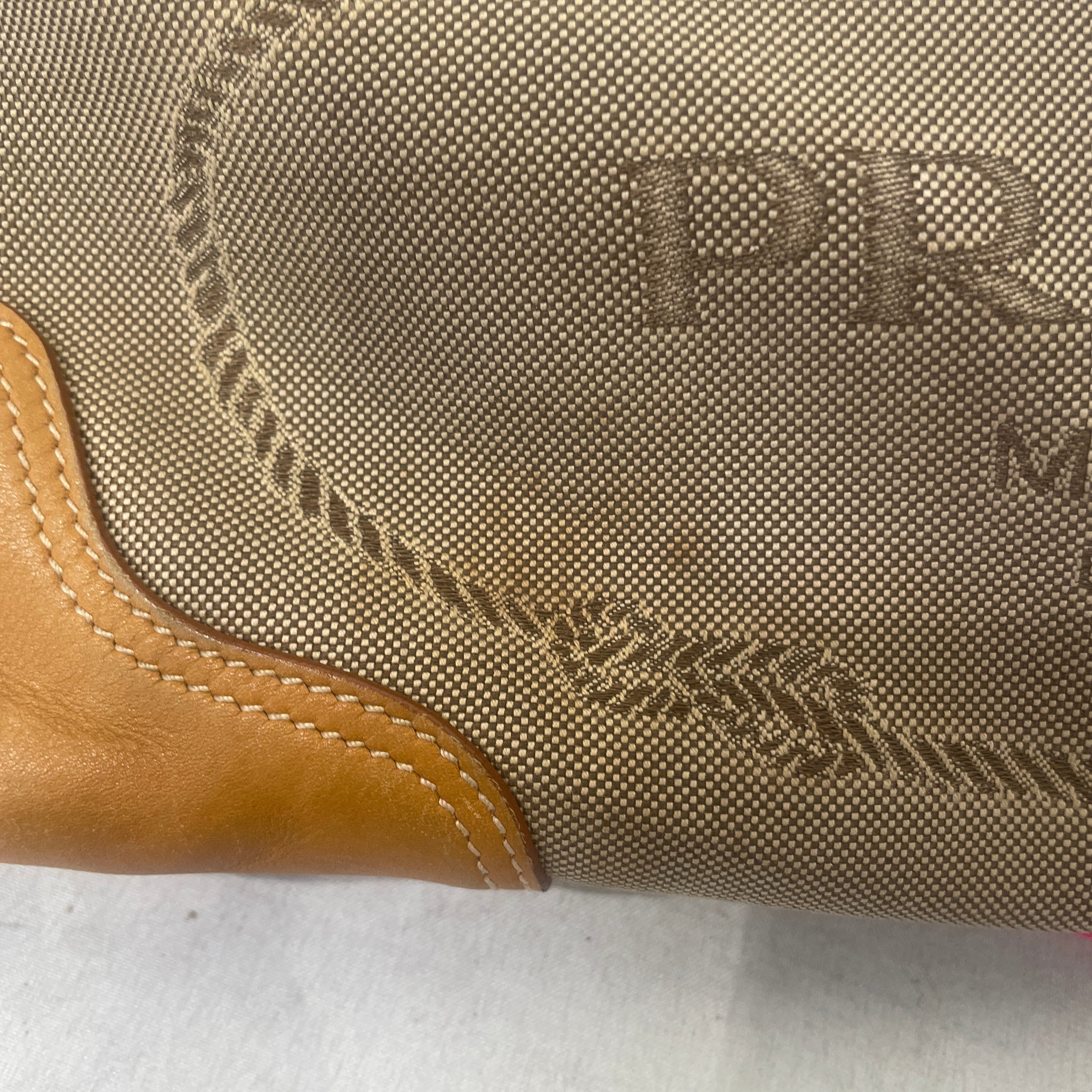 PRADA/Bag/Cotton/BEG/JACQUARD CANVAS BAG