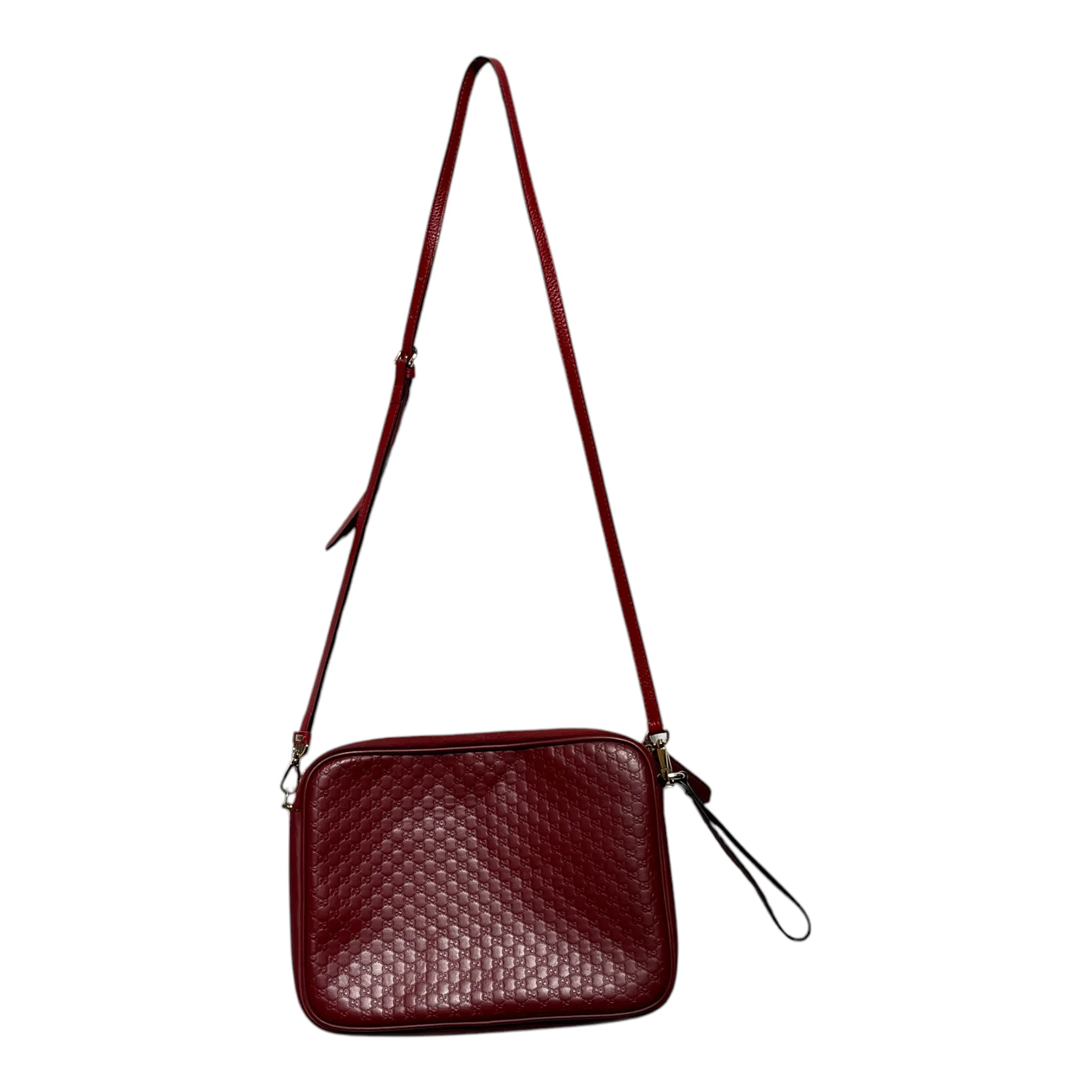 2239-gucci-cross-body-bag-monogram-leather-red-microguccissima-crossbody-2.webp GUCCI/Cross Body Bag/Monogram/Leather/RED/Microguccissima Crossbody
