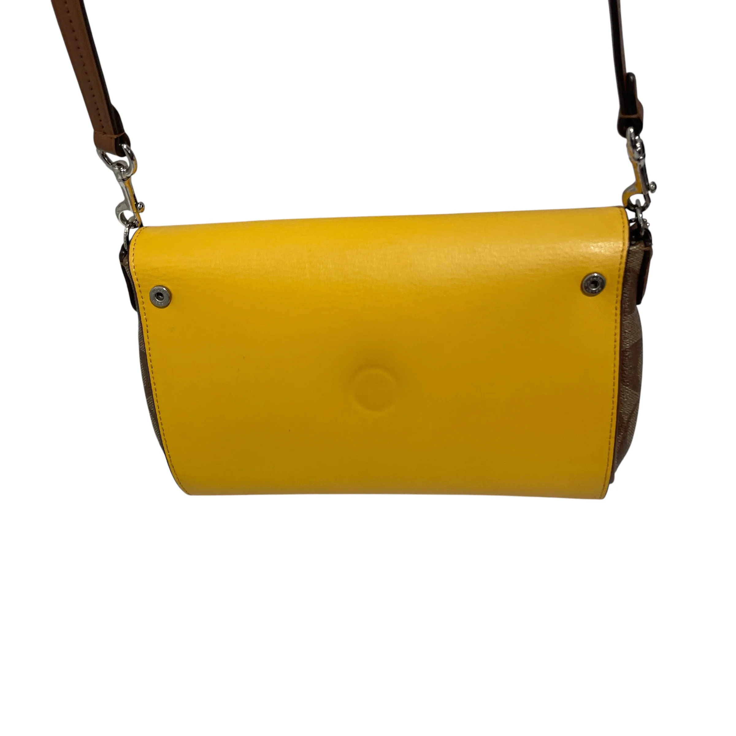 COACH/Cross Body Bag/Monogram/Leather/KHK/