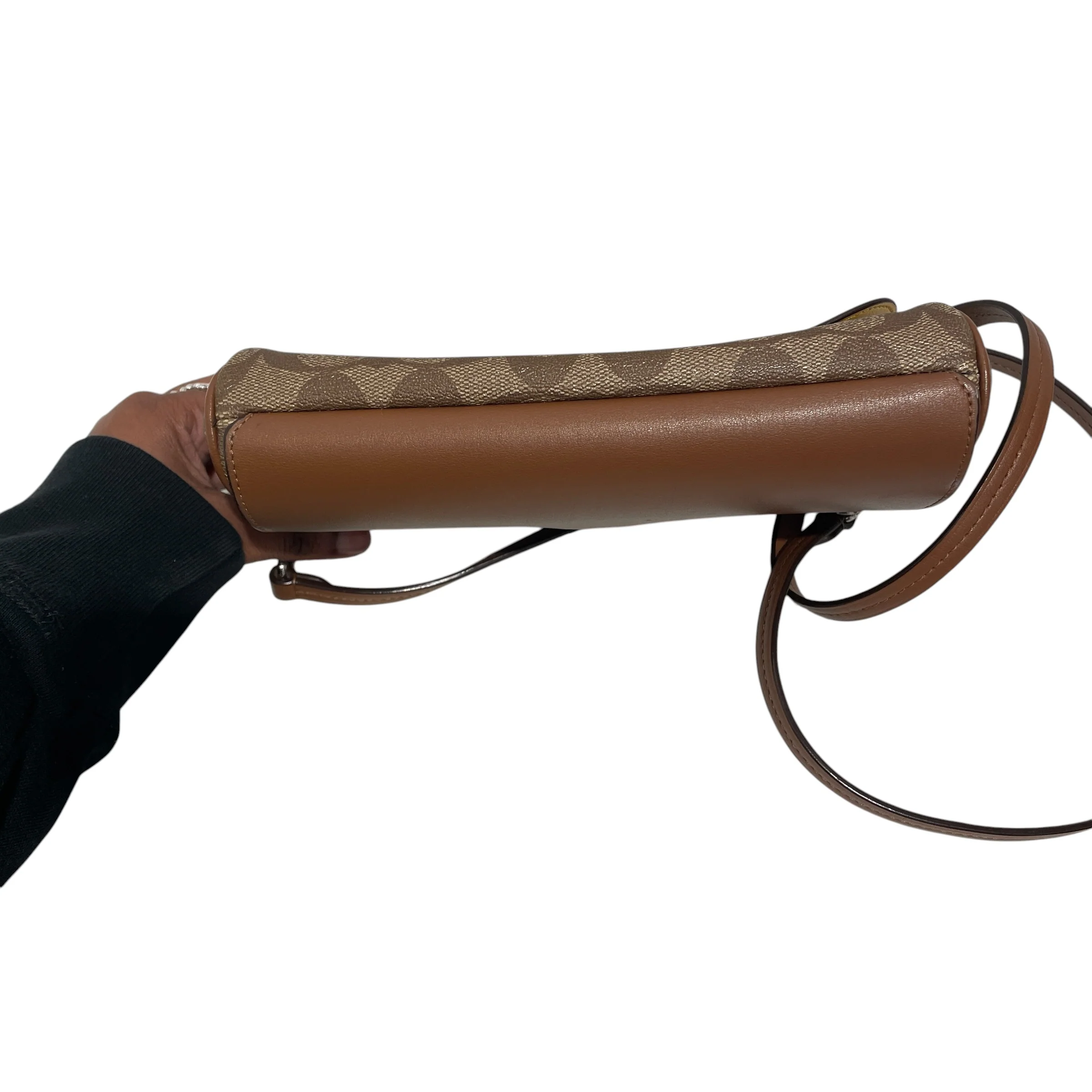 COACH/Cross Body Bag/Monogram/Leather/KHK/