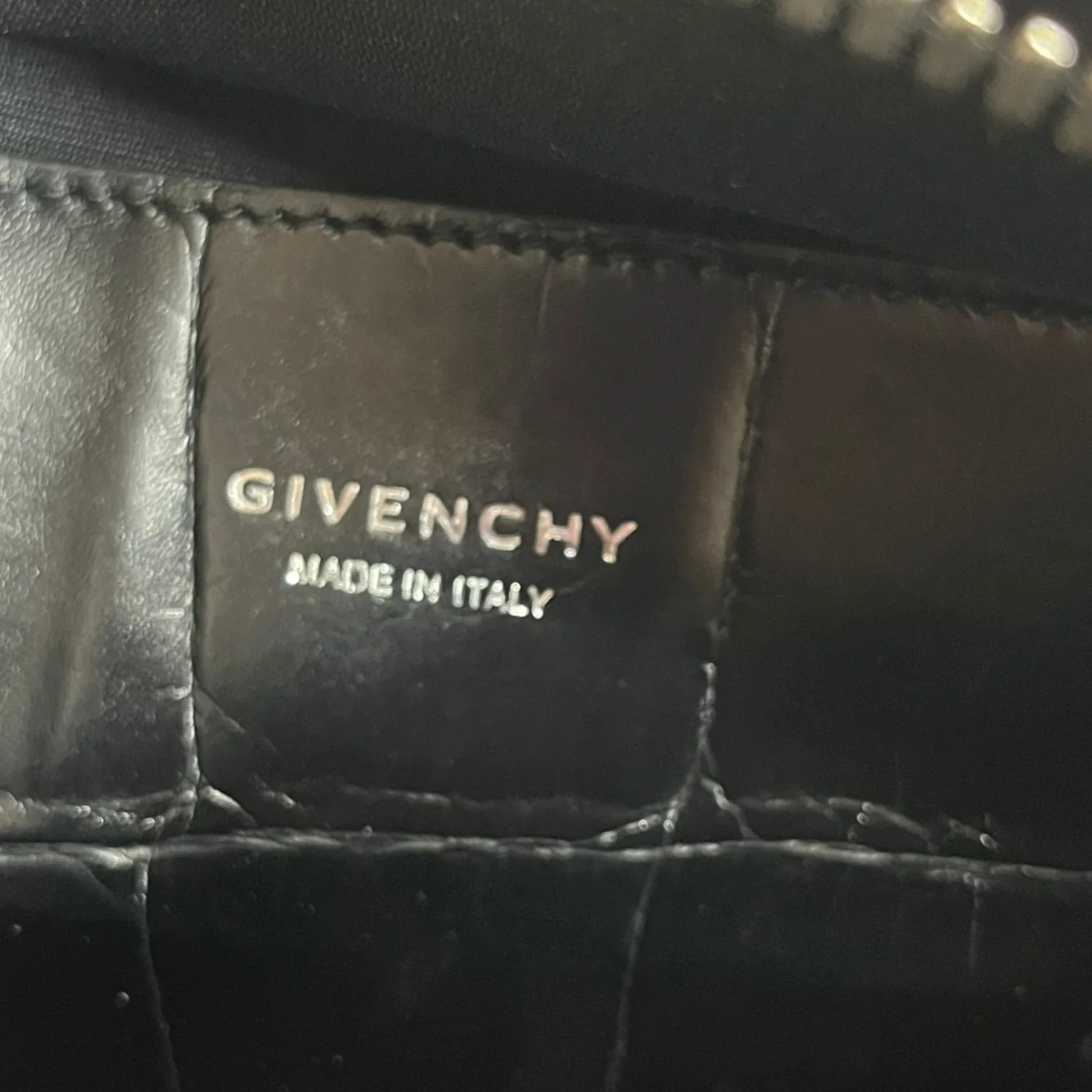 GIVENCHY/Luggage/Leather/BLK/Antigona Soft Lock Crocodile