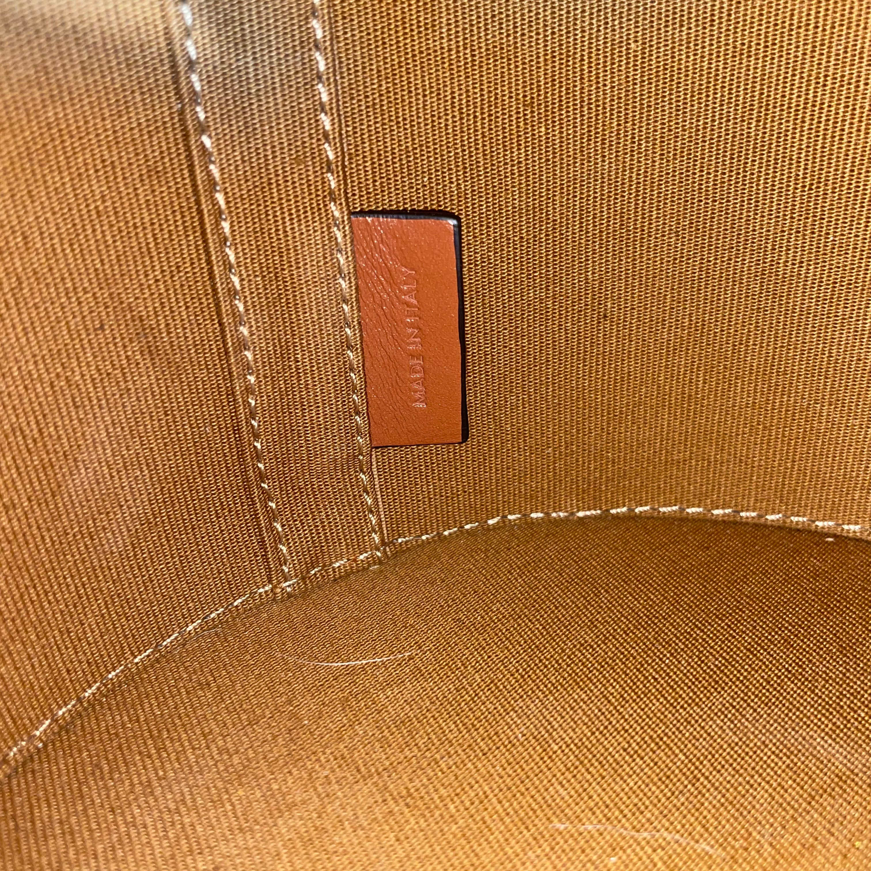 CELINE/Bag/Monogram/Leather/BRW/ROUND CELINE TAMBOUR BAG
