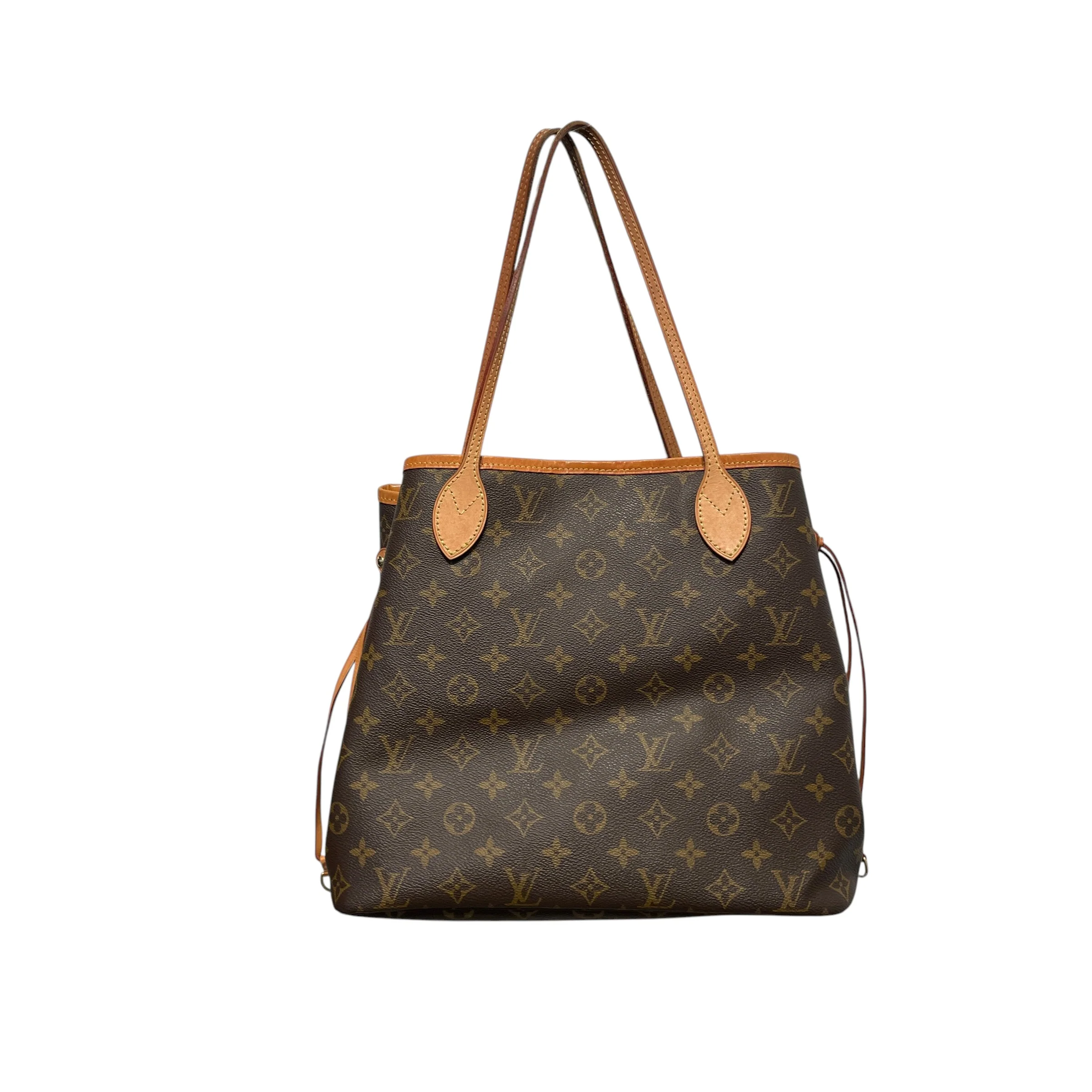 LOUIS VUITTON/Tote Bag/Monogram/Leather/BRW/NEVERFULL