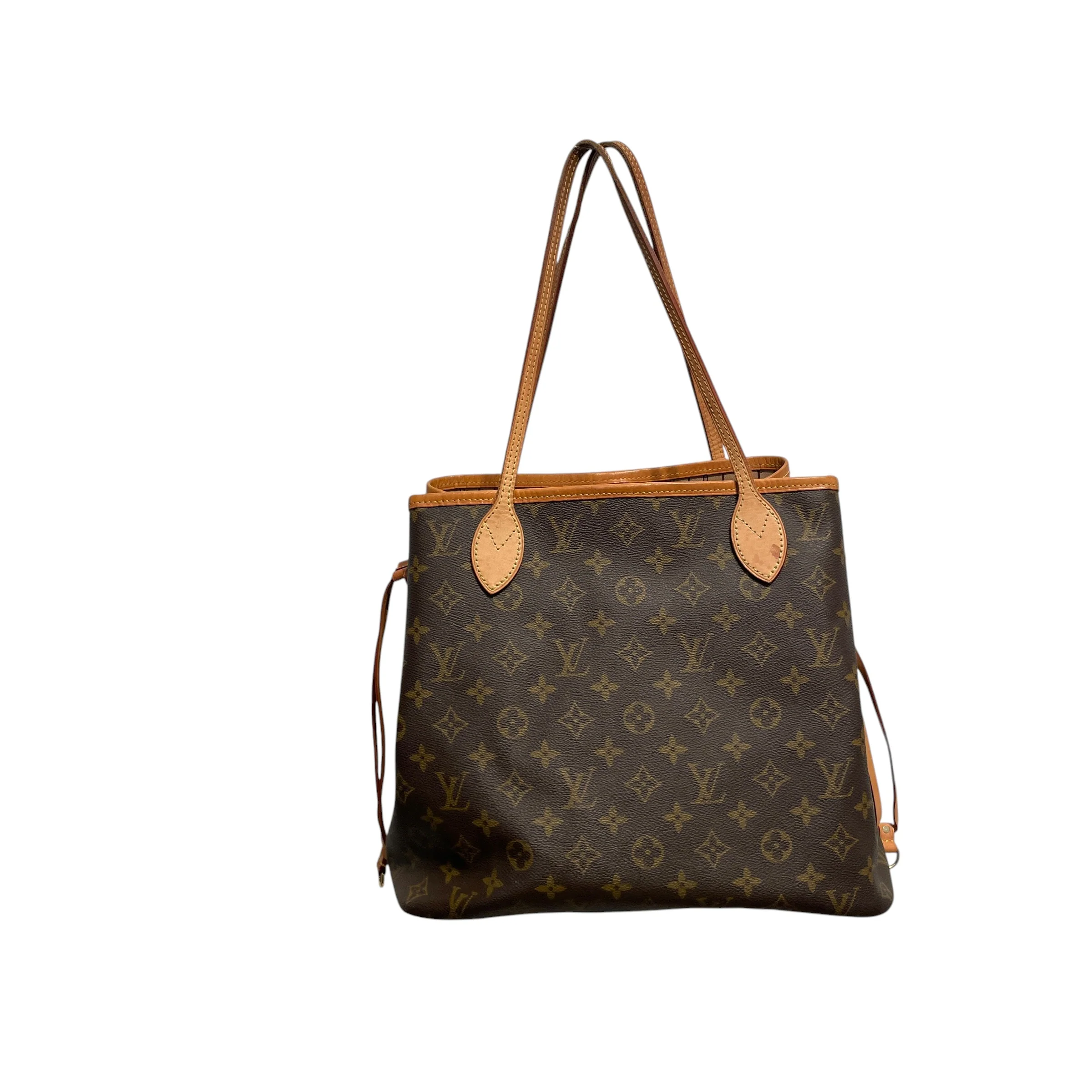 LOUIS VUITTON/Tote Bag/Monogram/Leather/BRW/NEVERFULL