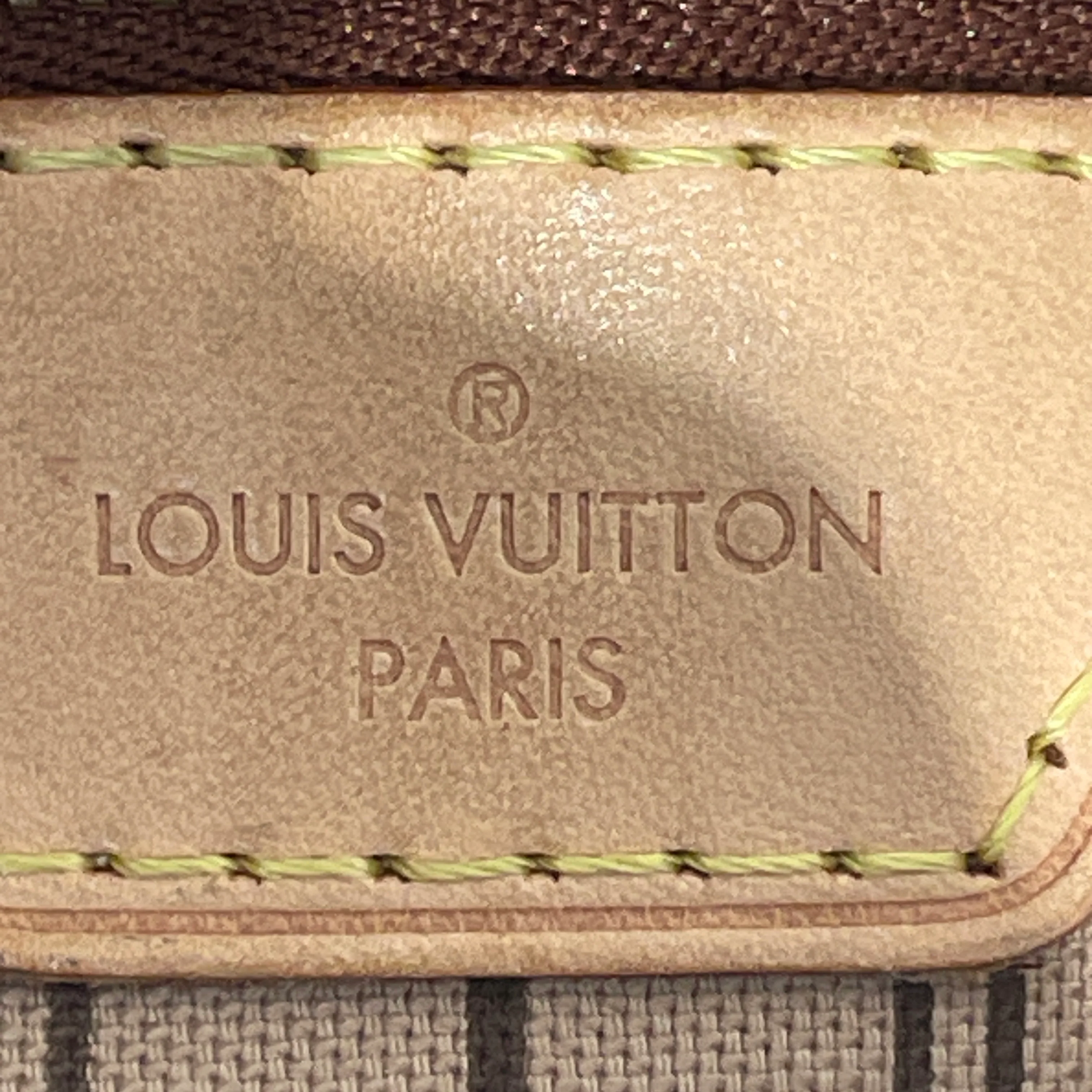LOUIS VUITTON/Tote Bag/Monogram/Leather/BRW/NEVERFULL
