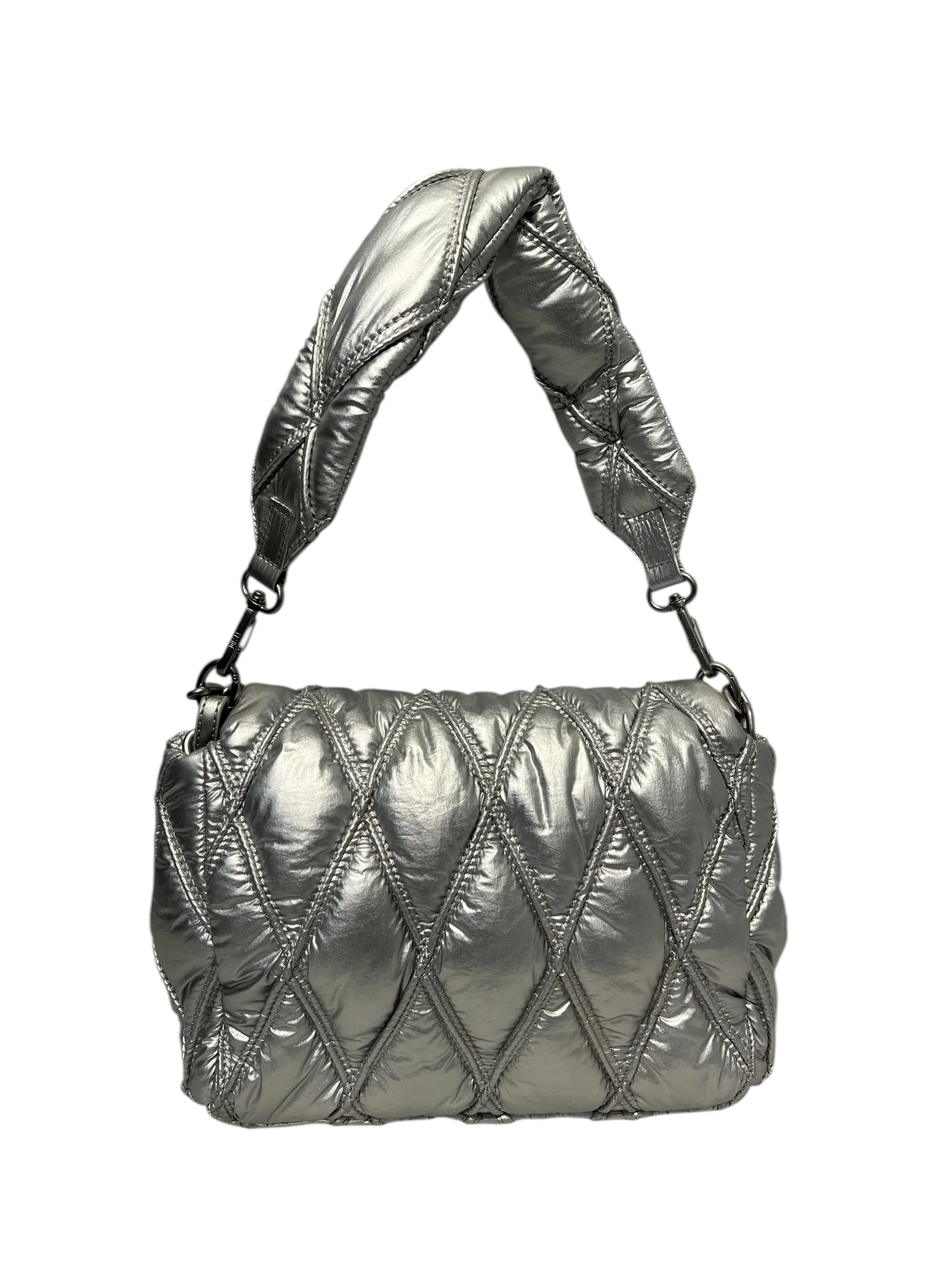 DIESEL/Bag/Monogram/SLV/Charm D Shoulder bag