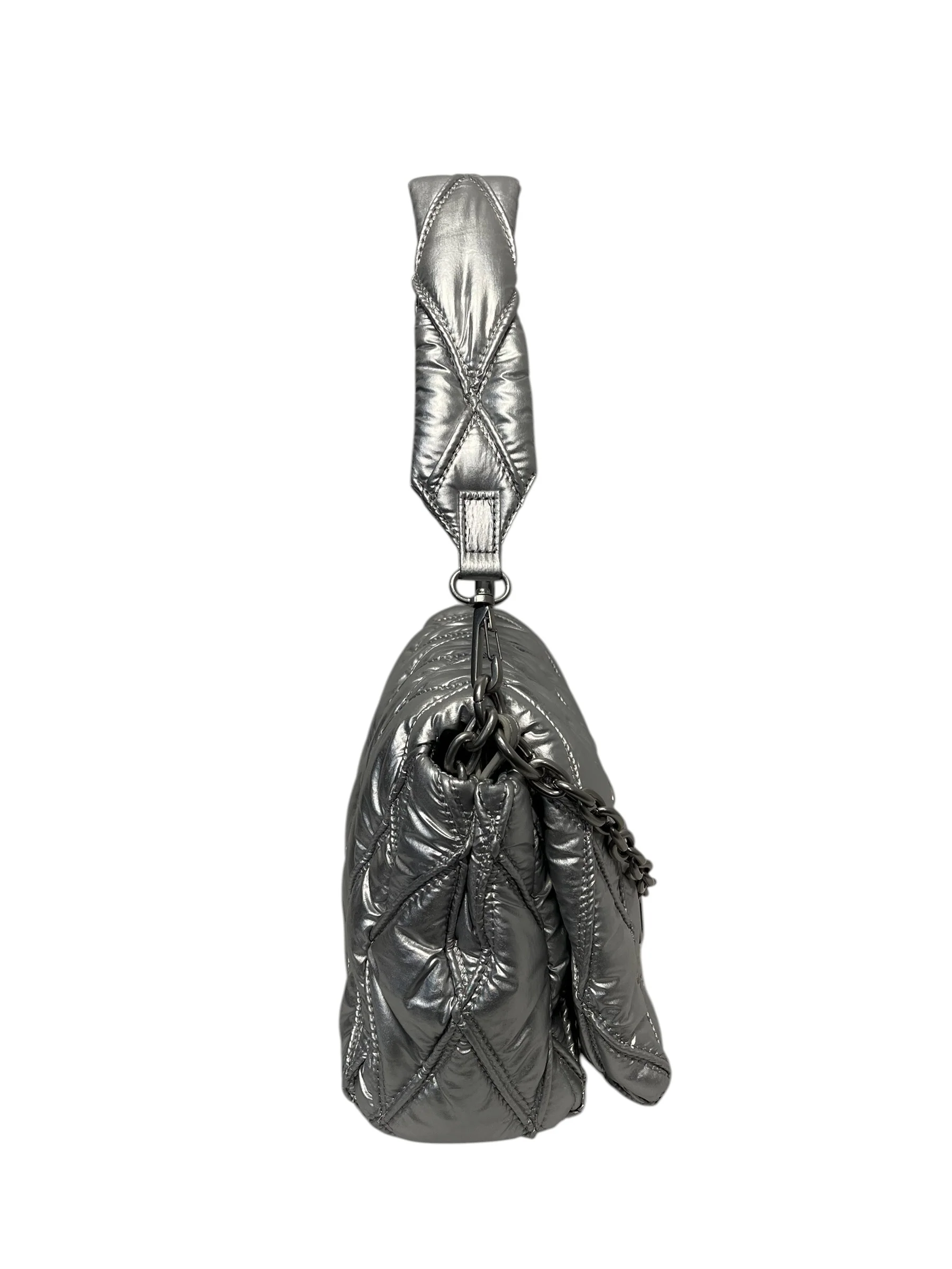 DIESEL/Bag/Monogram/SLV/Charm D Shoulder bag