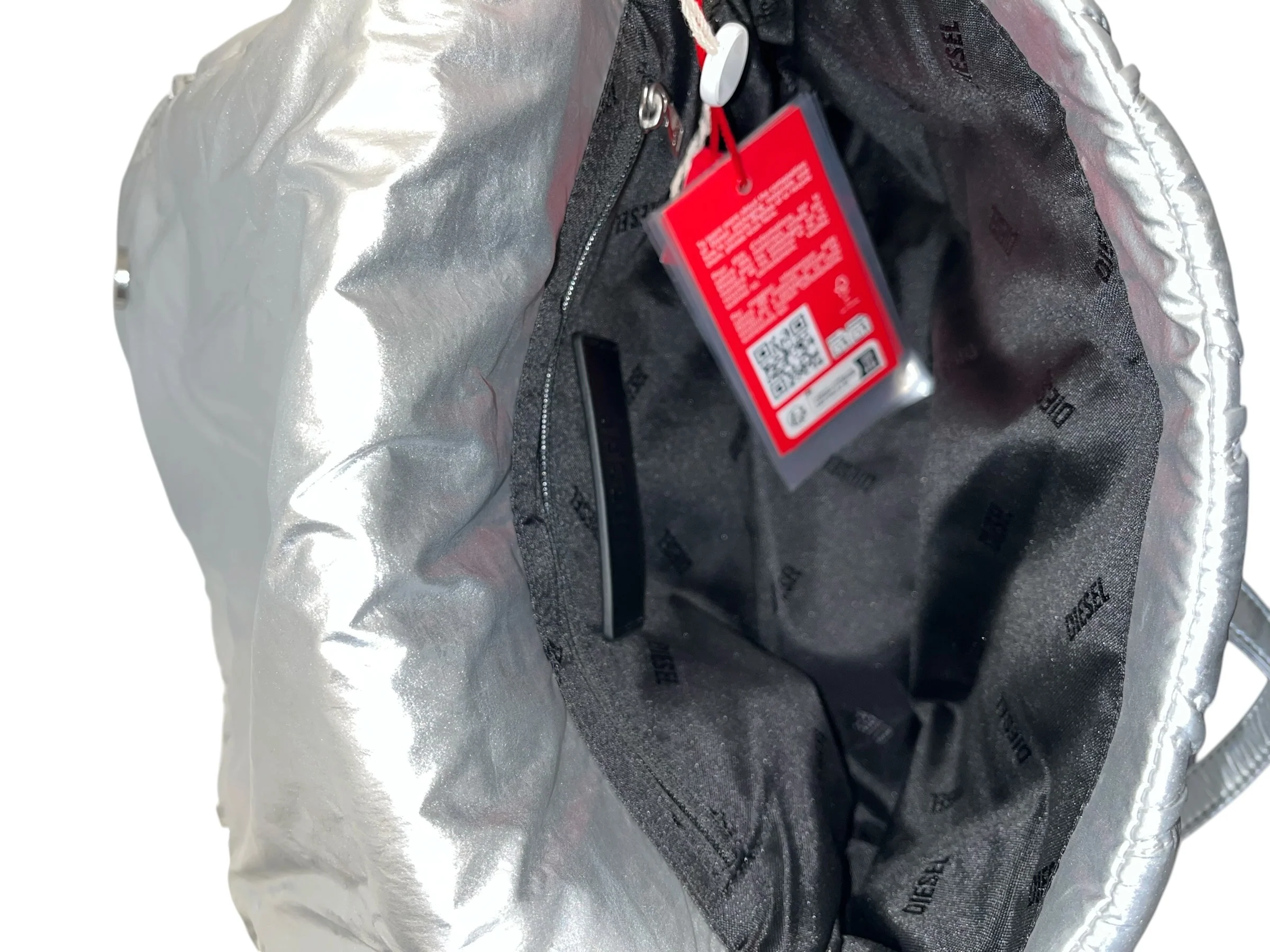 DIESEL/Bag/Monogram/SLV/Charm D Shoulder bag