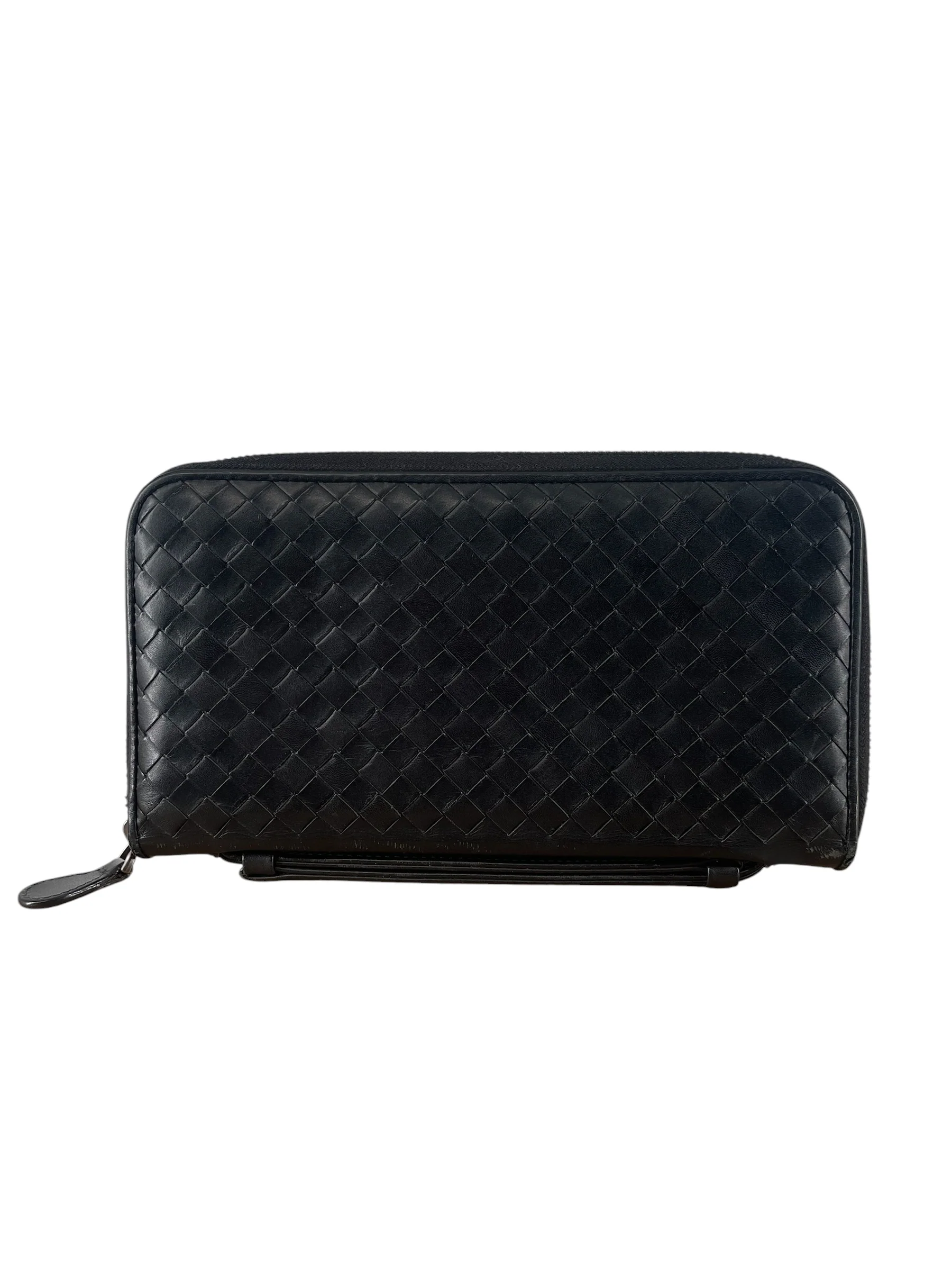 BOTTEGA VENETA/Clutch Bag/Leather/BLK/B00828889S HANDLE ON TOP