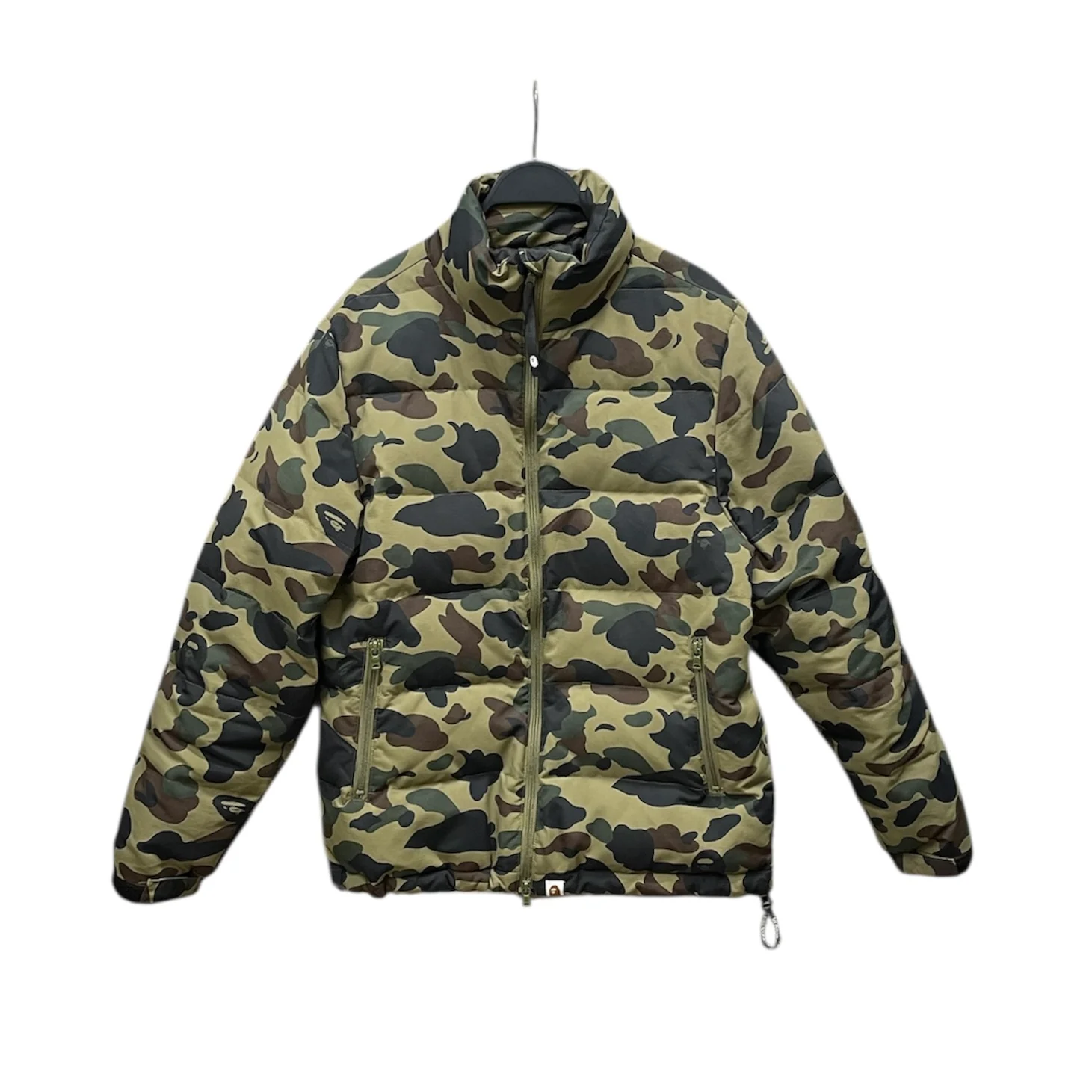 A BATHING APE/Puffer Jkt/S/Nylon/GRN/Camouflage/001GDI201002H