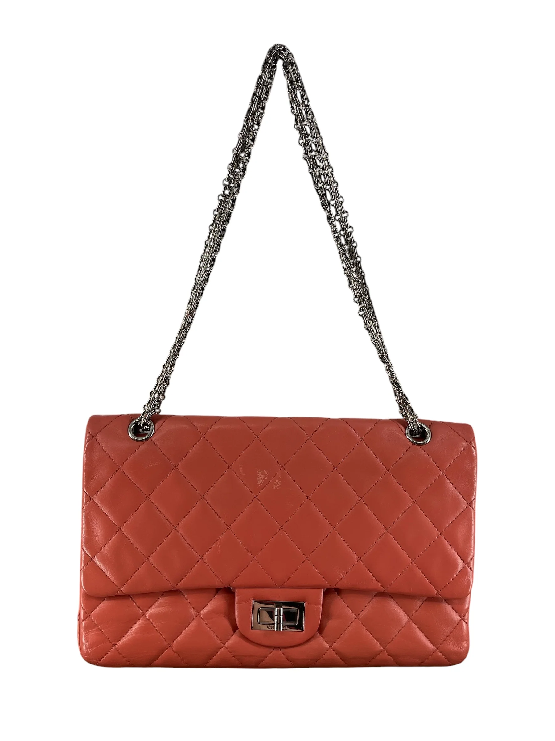 CHANEL/Bag/Leather/ORN/14656759 Org Slvr Hrdwre