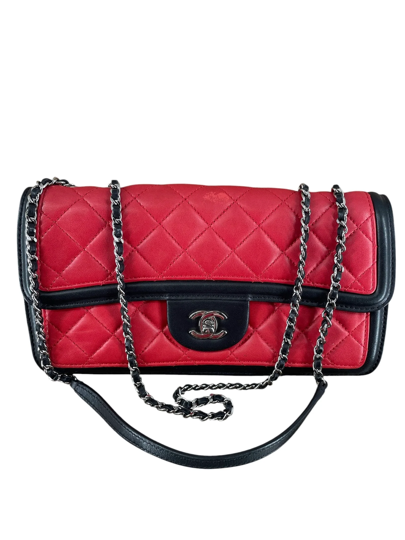 CHANEL/Bag/Leather/MLT/17966051 RED BLK WhT Slvr Hrdw