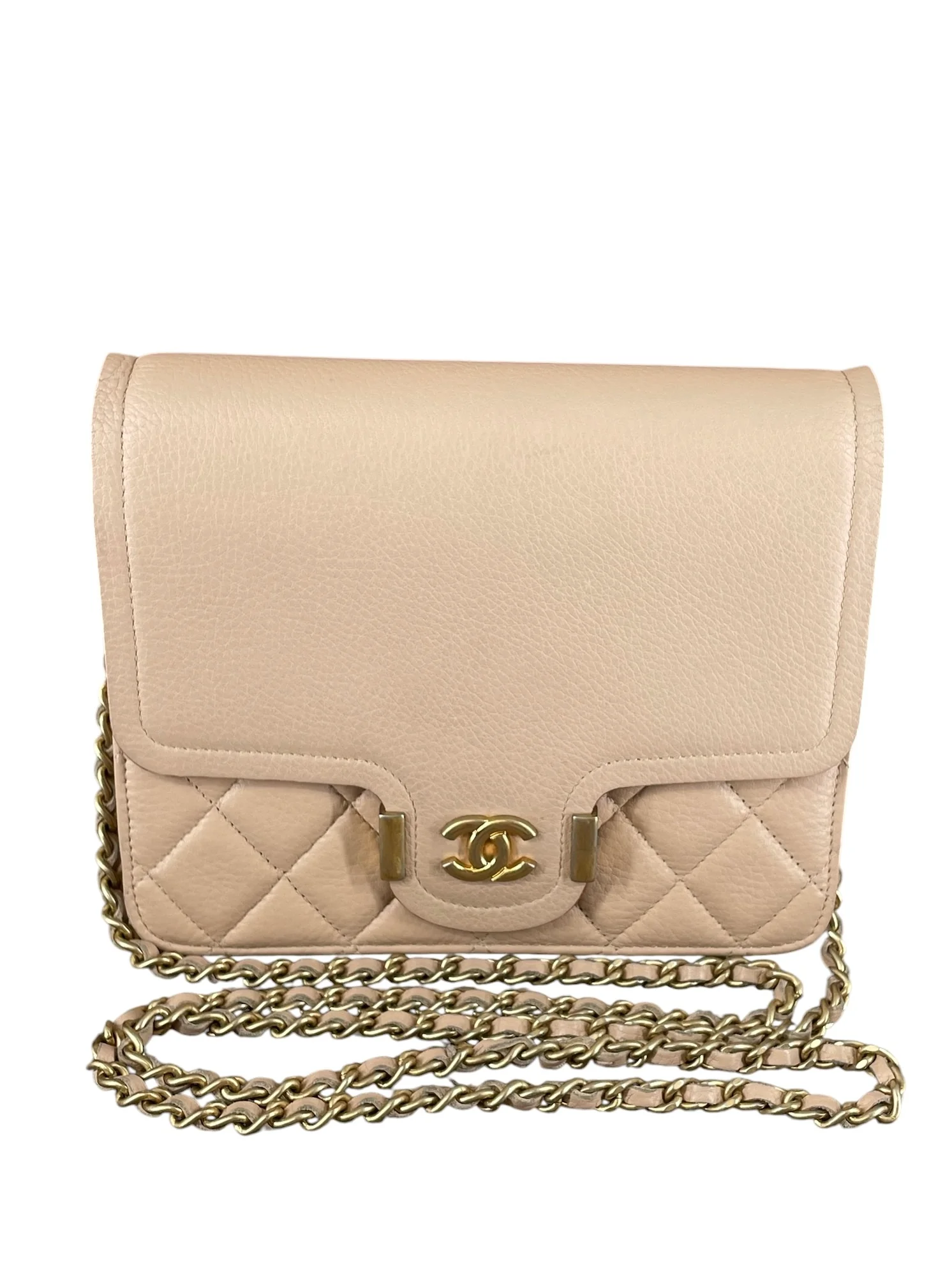 CHANEL/Cross Body Bag/BEG/25074080 Beige Gld Hrdwre