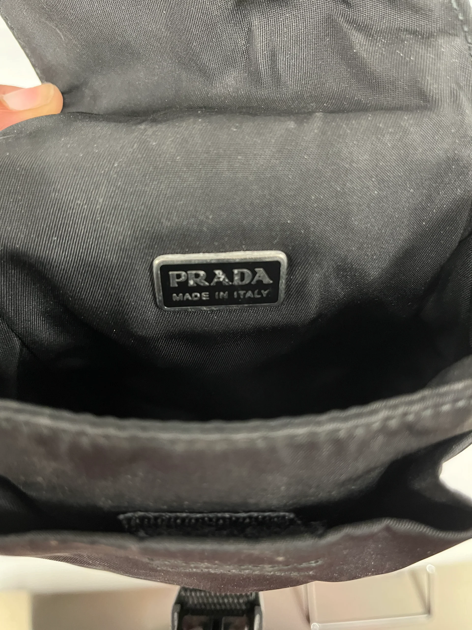 PRADA/Pouch/Nylon/BLK/POUCH