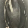 BALENCIAGA/Hand Bag/Graphic/Leather/BLK/GRAFFITI BOWLER BAG-NO STRAP