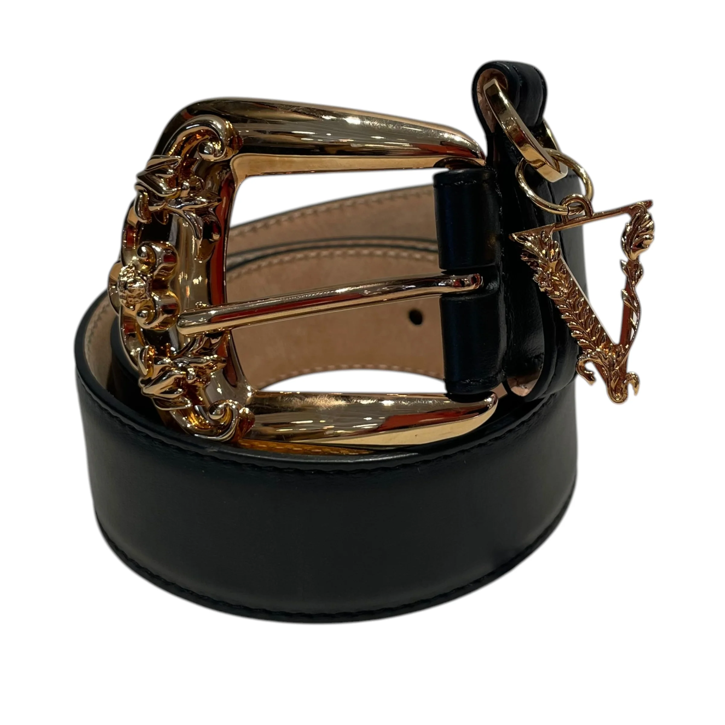 VERSACE/Belt/Leather/BLK/