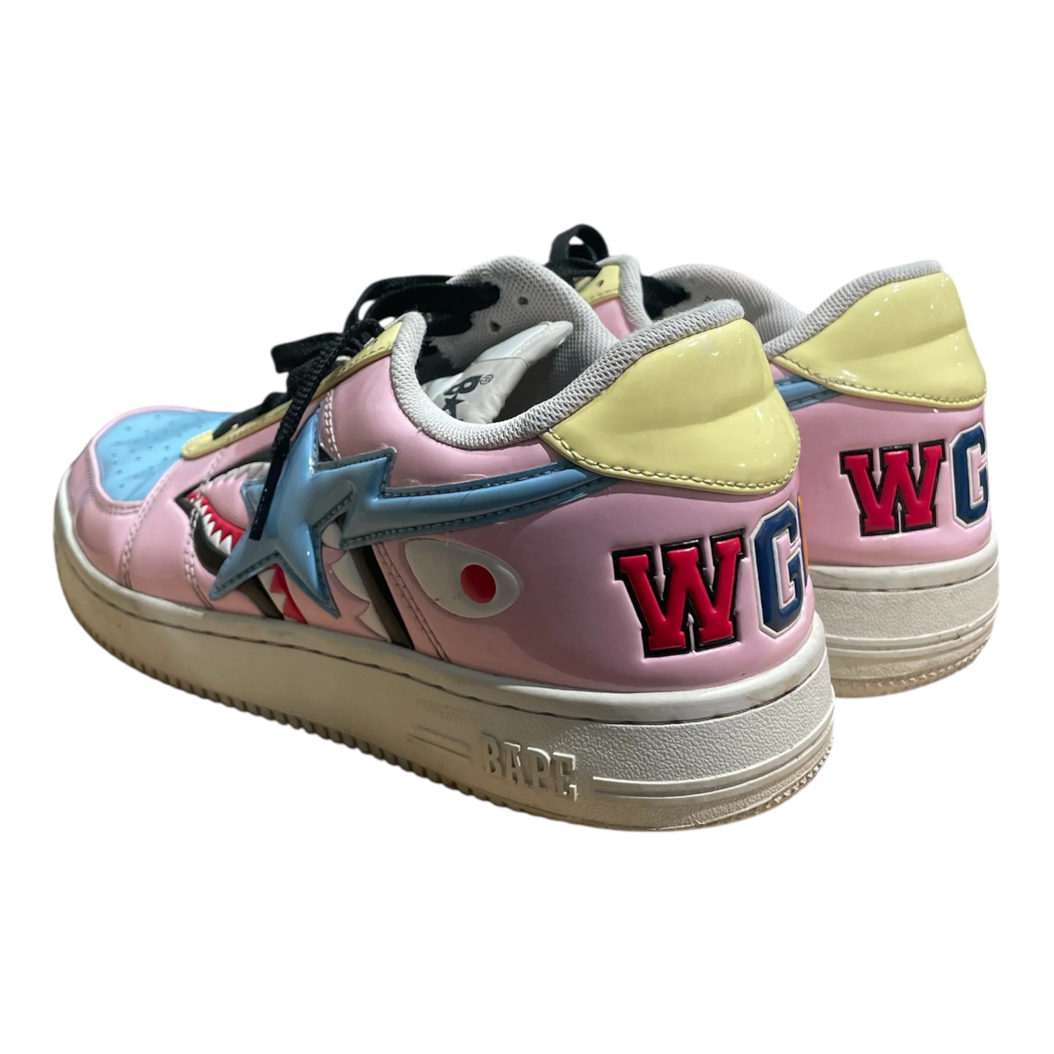 BAPE STA!/Low-Sneakers/US 8/Leather/MLT/WGM ON HEEL