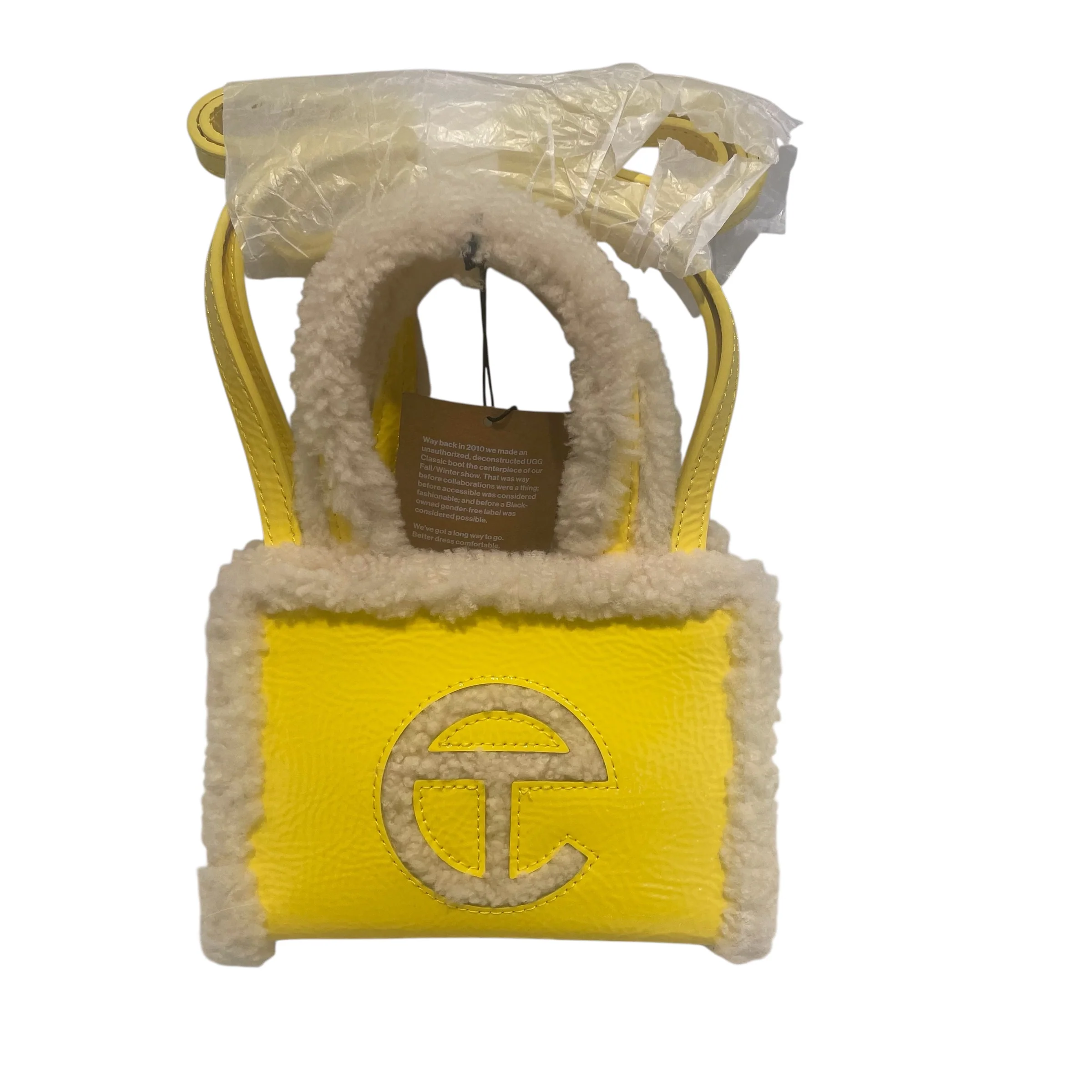 Telfar/UGG australia/Hand Bag/Leather/YEL/patent leather