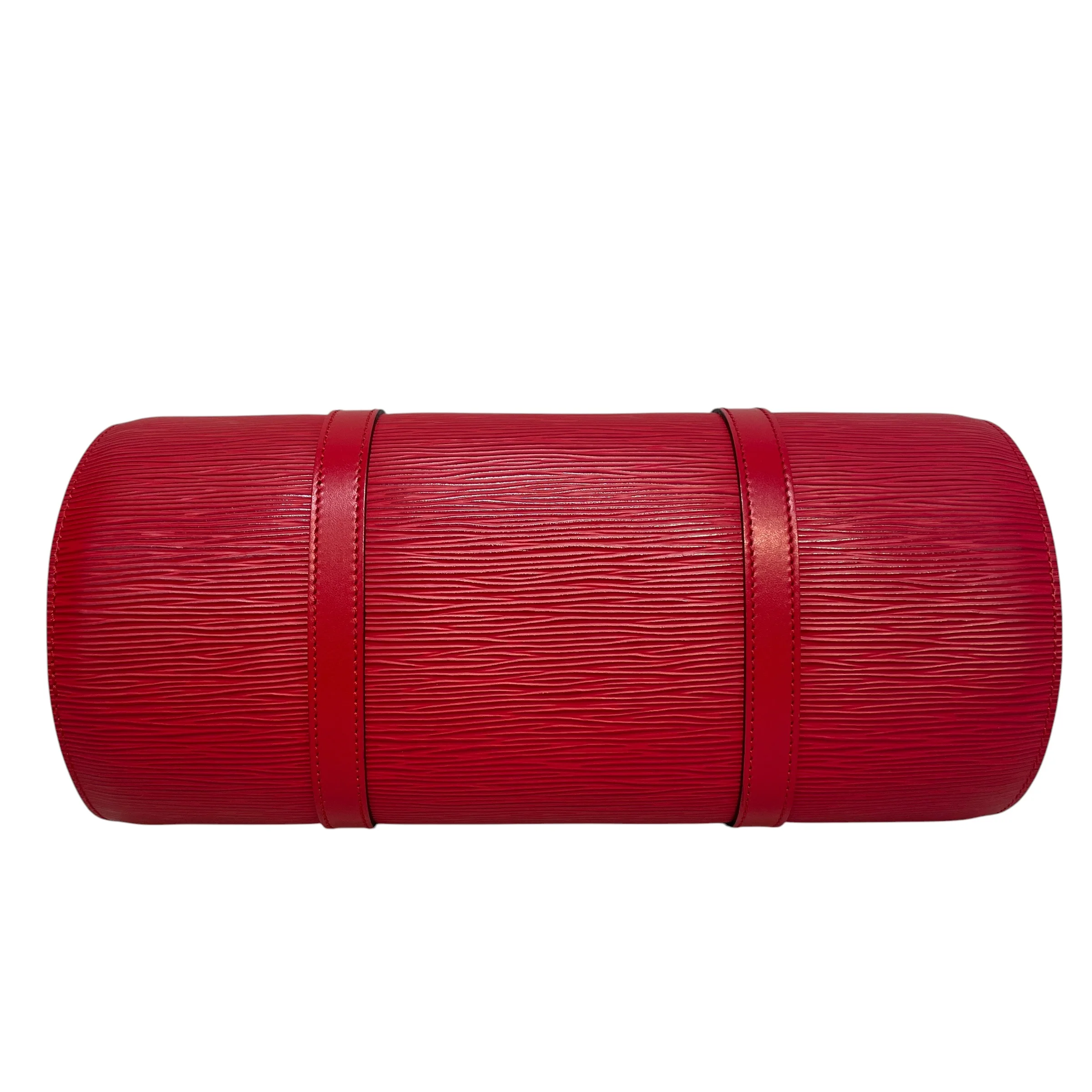 LOUIS VUITTON/Hand Bag/Leather/RED/Soufflot Epi Leather