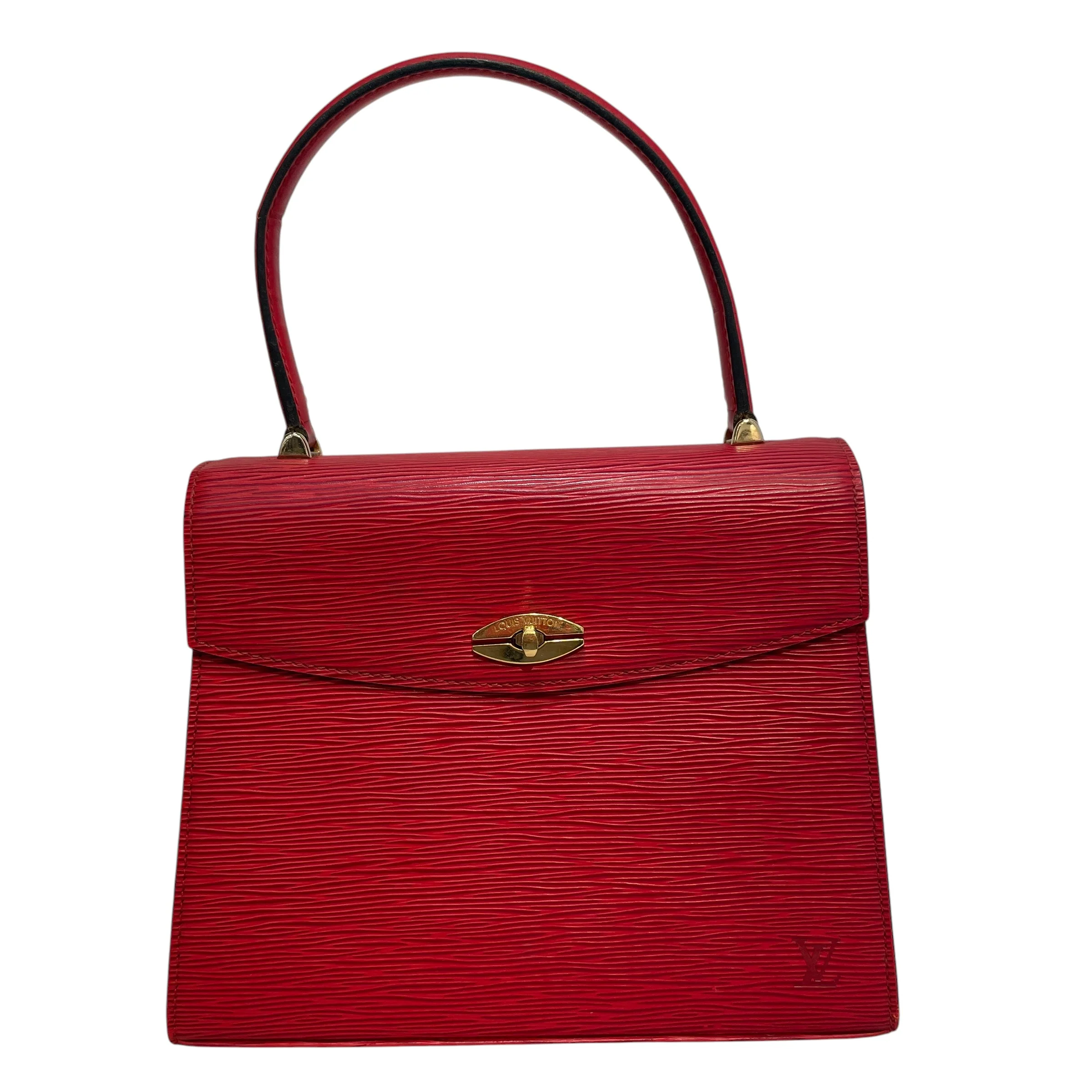 LOUIS VUITTON/Hand Bag/Leather/RED/Epi Malesherbes Handbag