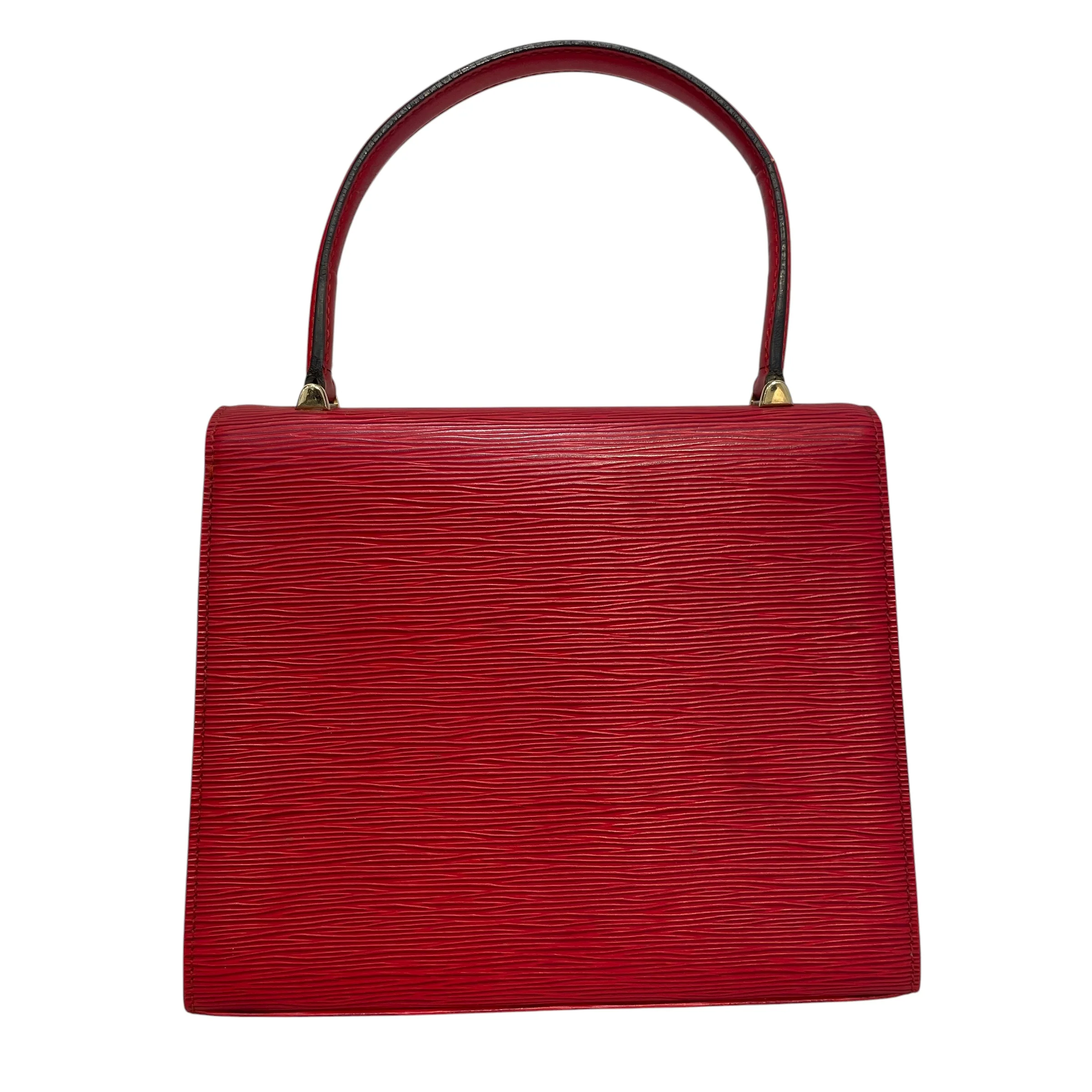 LOUIS VUITTON/Hand Bag/Leather/RED/Epi Malesherbes Handbag