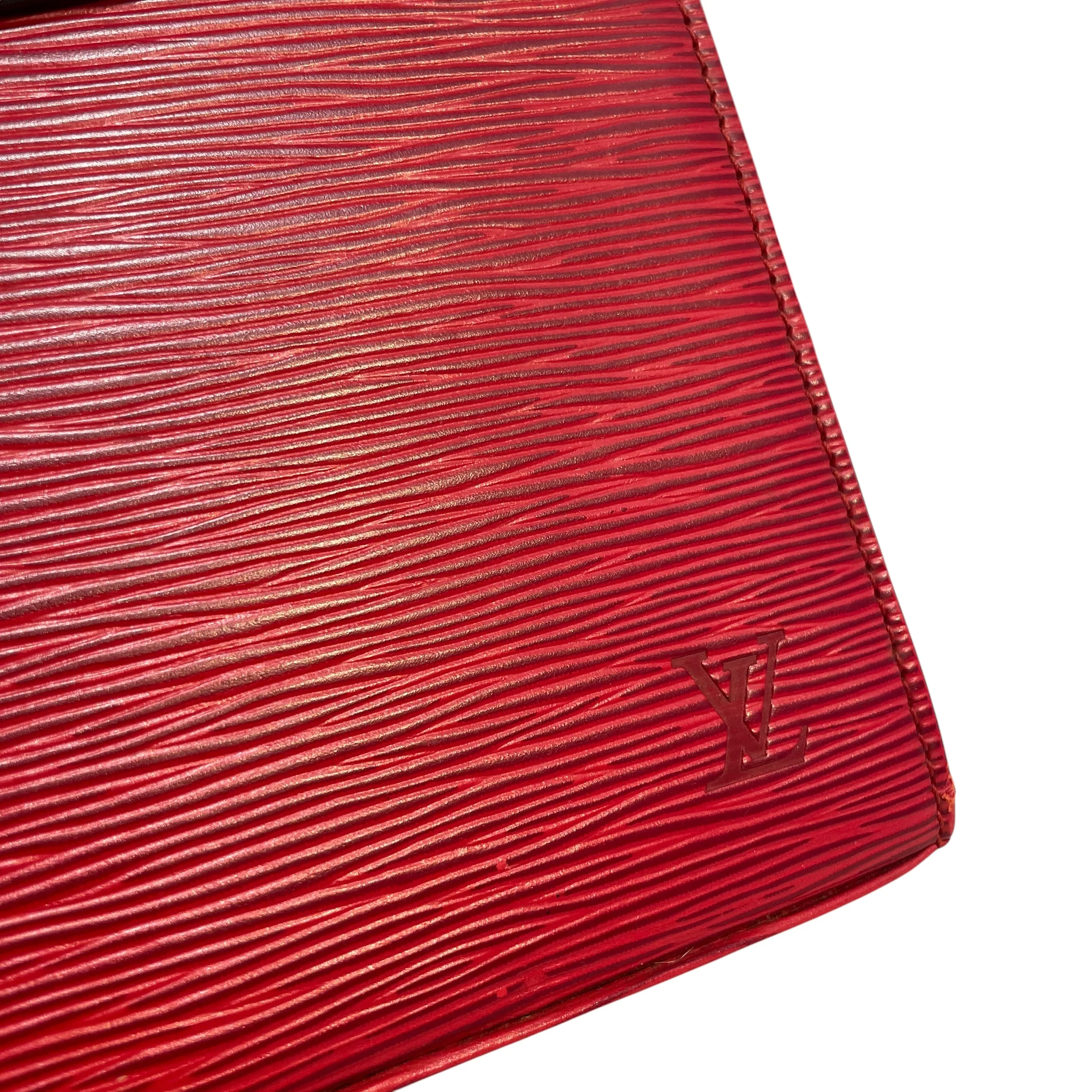 LOUIS VUITTON/Hand Bag/Leather/RED/Epi Malesherbes Handbag