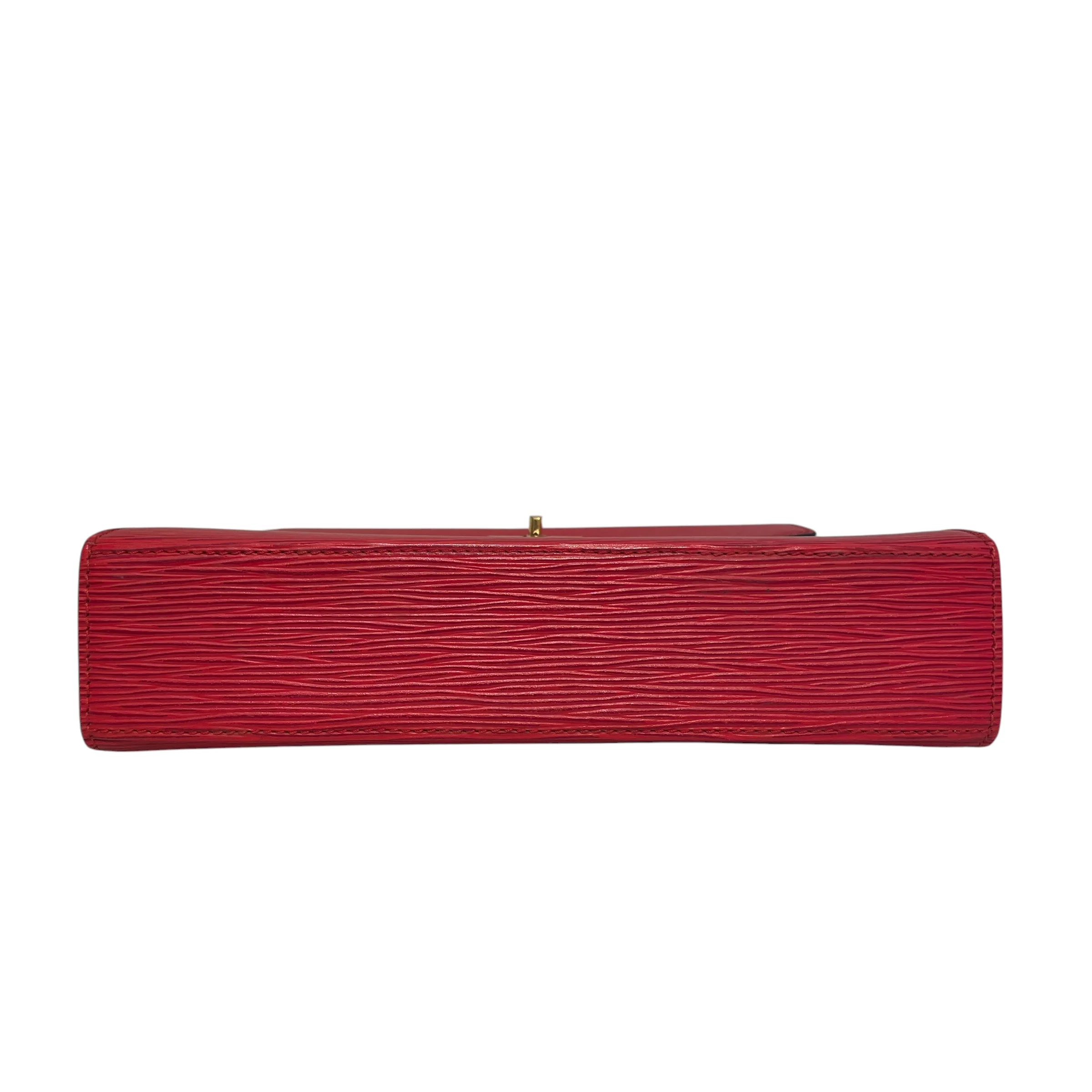 LOUIS VUITTON/Hand Bag/Leather/RED/Epi Malesherbes Handbag