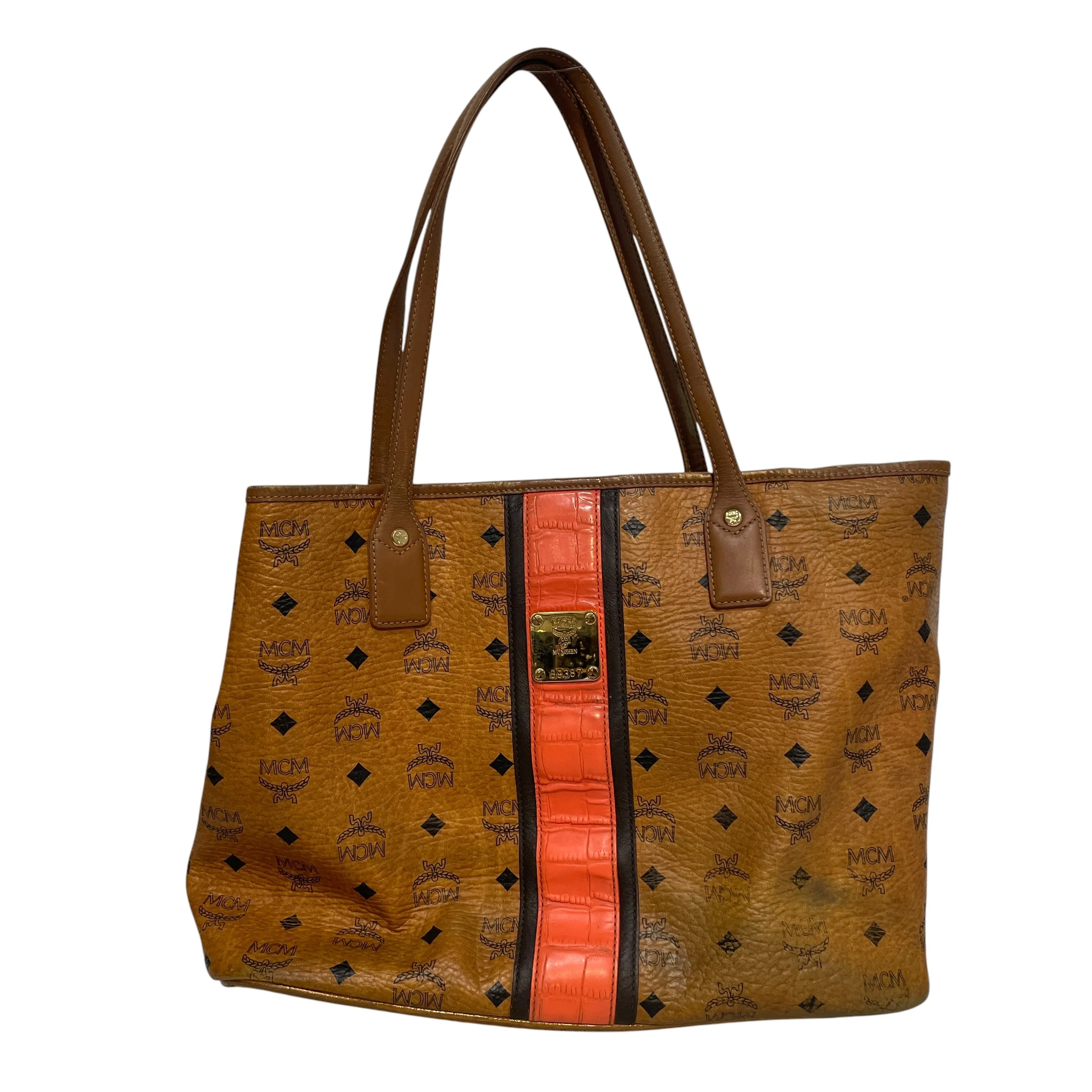 MCM/Bag/Monogram/Leather/CML/Visetos Cognac Liz Bag