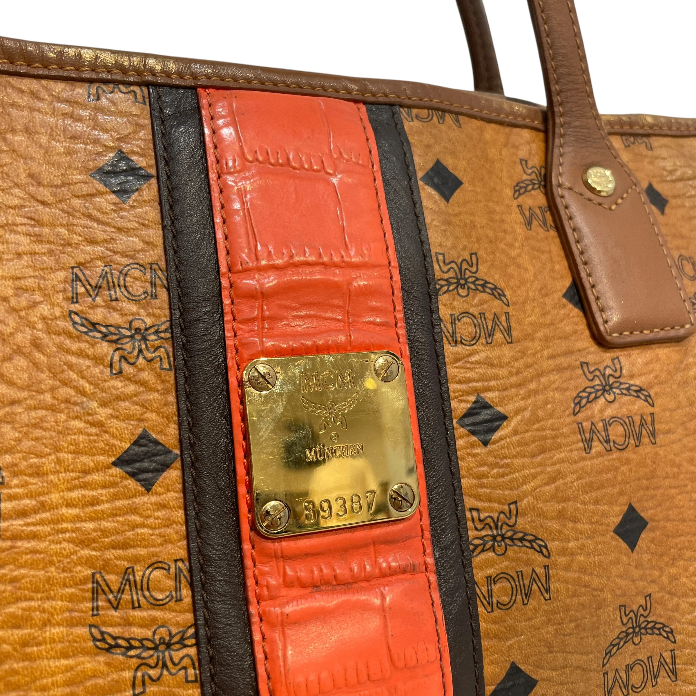 MCM/Bag/Monogram/Leather/CML/Visetos Cognac Liz Bag