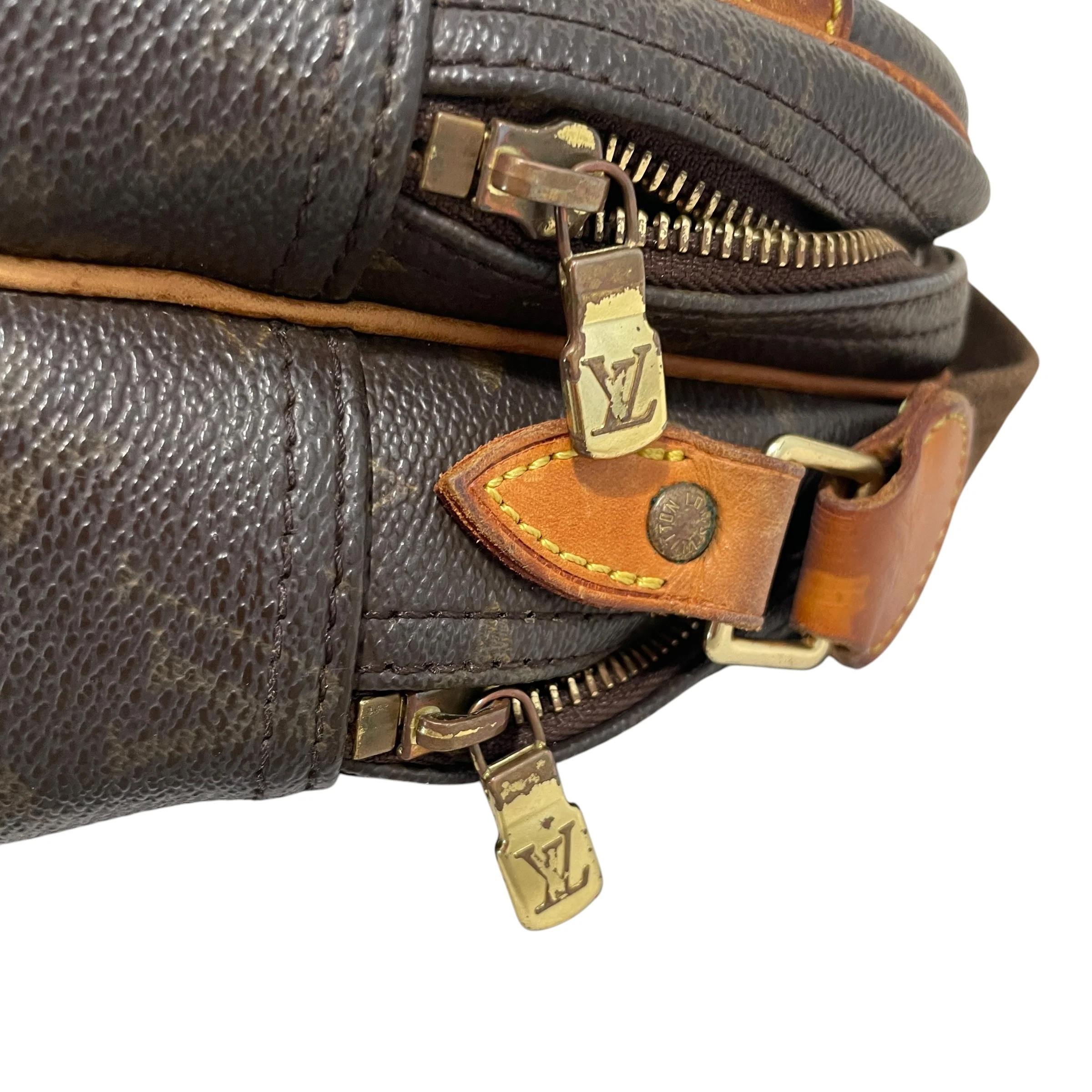 LOUIS VUITTON/Cross Body Bag/Monogram/Leather/BRW/Reporter PM Shoulder Bag
