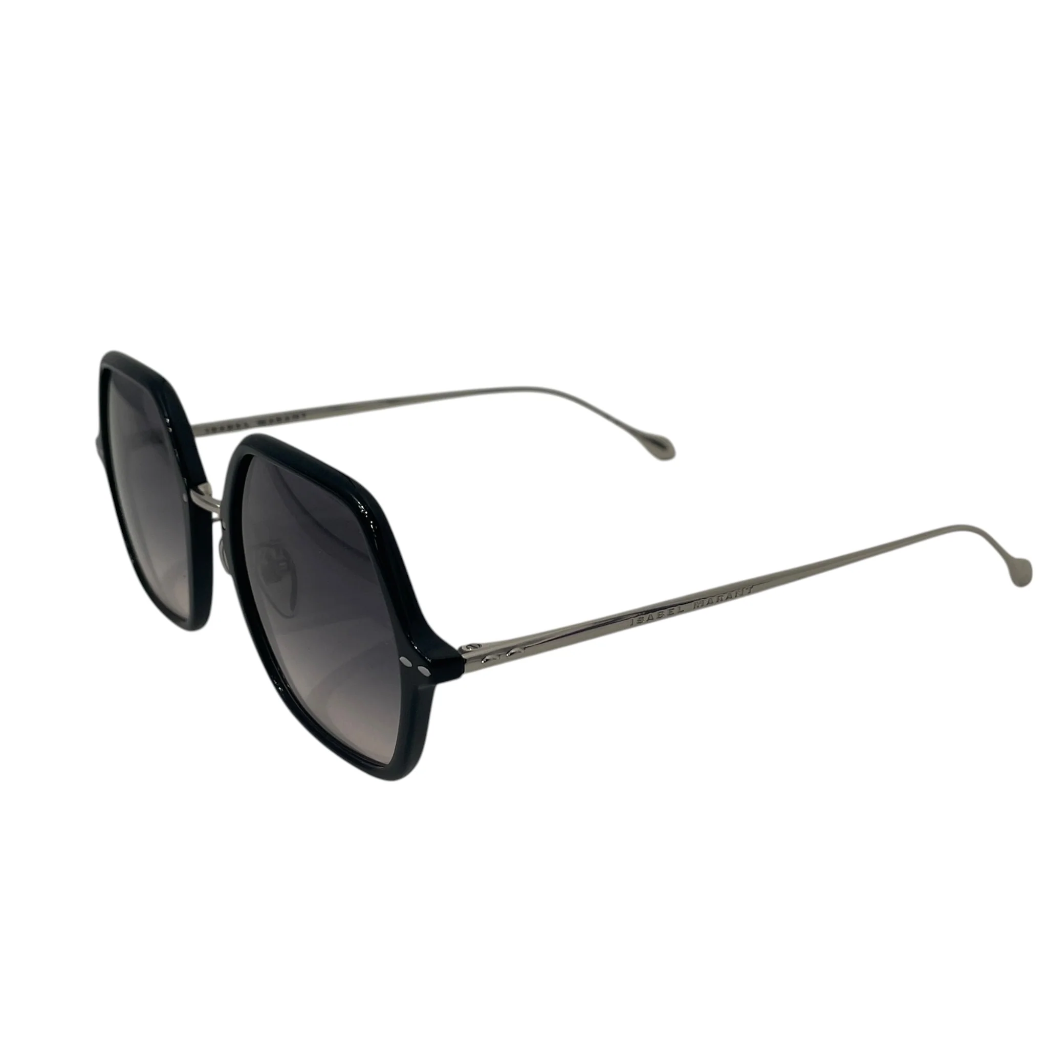 ISABEL MARANT/Sunglasses/Plastic/BLK/geometric frame gradient lens