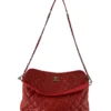 CHANEL/Tote Bag/Border/Leather/RED/FRENCH RIVIERA QUILTED HOBO