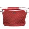 CHANEL/Tote Bag/Border/Leather/RED/FRENCH RIVIERA QUILTED HOBO