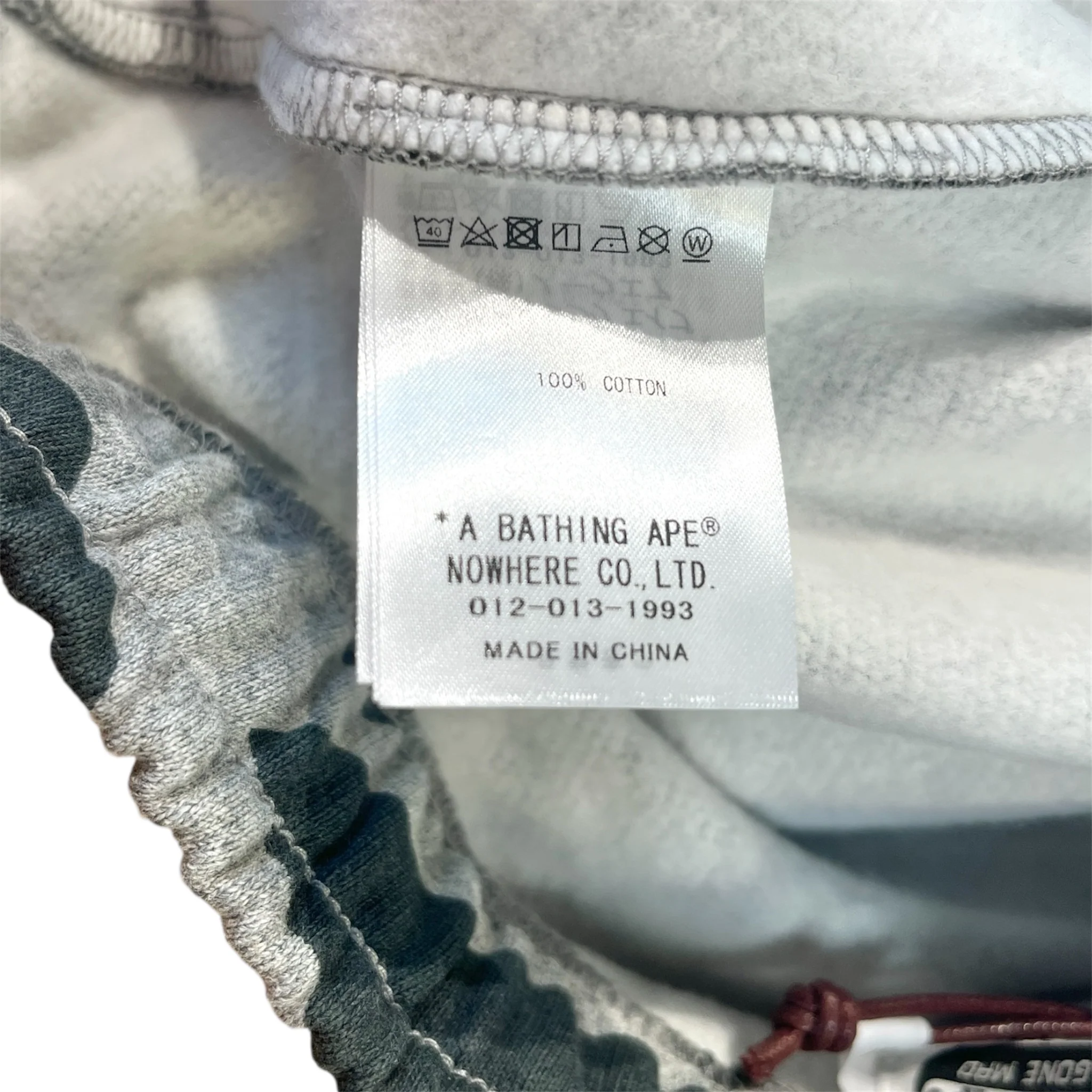 A BATHING APE/Pants/M/Cotton/GRY/Camouflage/JOGGER