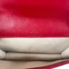 GUCCI/Cross Body Bag/Leather/RED/GG MARMONT WALLET ON CHAIN