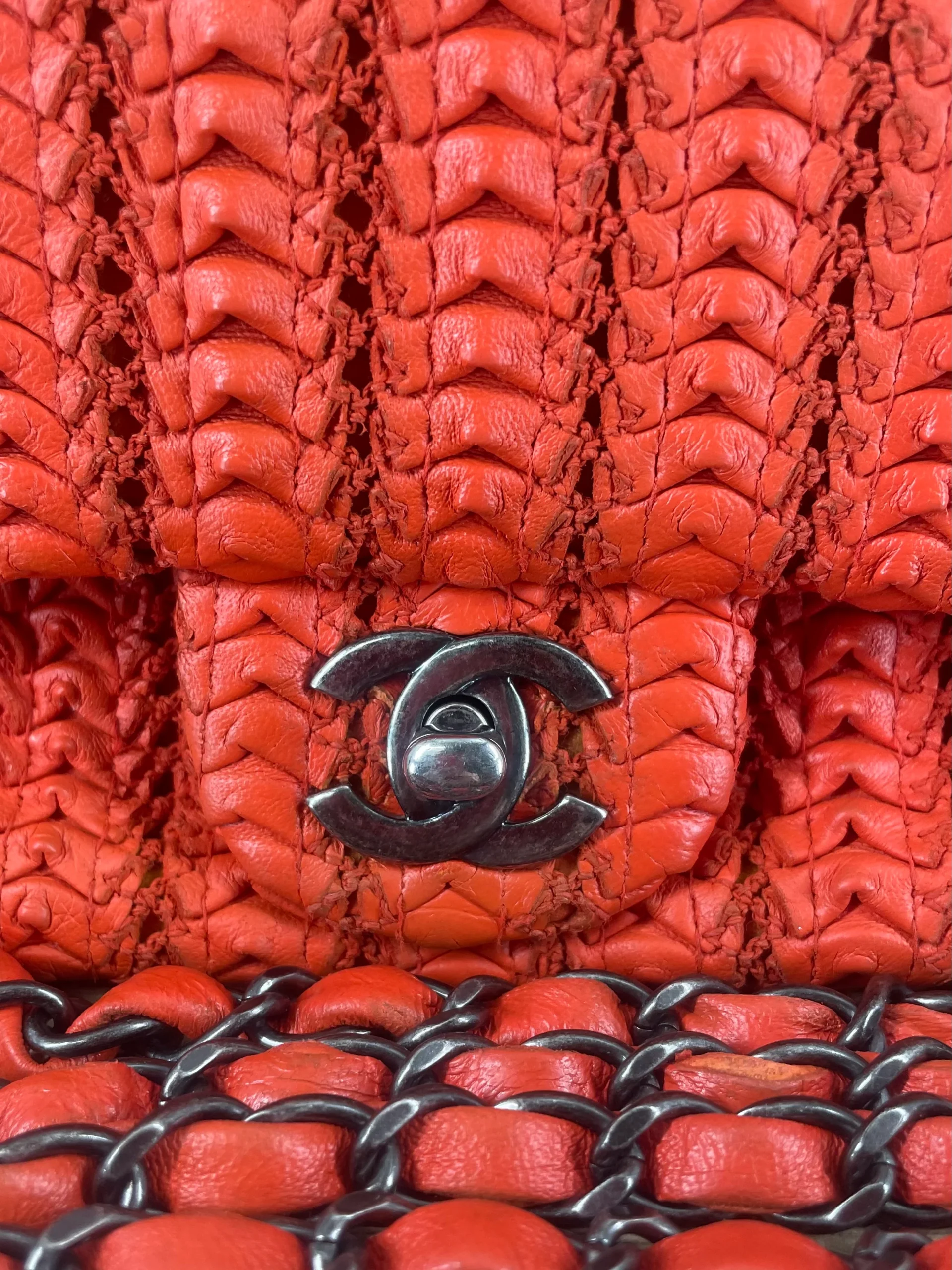 CHANEL/Cross Body Bag/Leather/ORN/PARIS-SEOUL MINI CROCHET