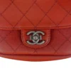 CHANEL/Cross Body Bag/Border/Leather/RED/WILD STITCH SMALL FLAP