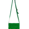 BOTTEGA VENETA/Hand Bag/Border/Leather/GRN/CALFSKIN INTRECCIO CASSETTE