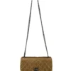 CHANEL/Hand Bag/Border/Leather/BRW/MATELASSE QUILTED BOY BAG