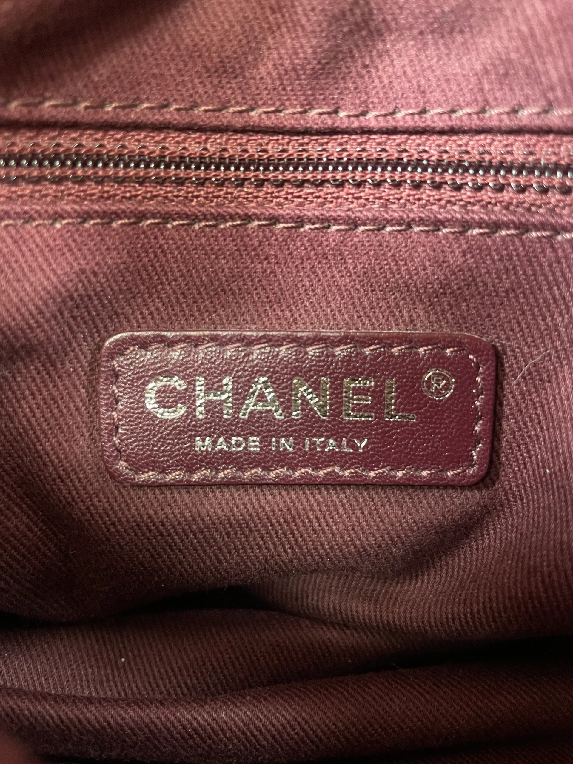 CHANEL/Hand Bag/Border/Leather/BRW/MATELASSE QUILTED BOY BAG