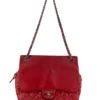 CHANEL/Cross Body Bag/Leather/RED/IN THE MIX LEATHER FLAP MSGR