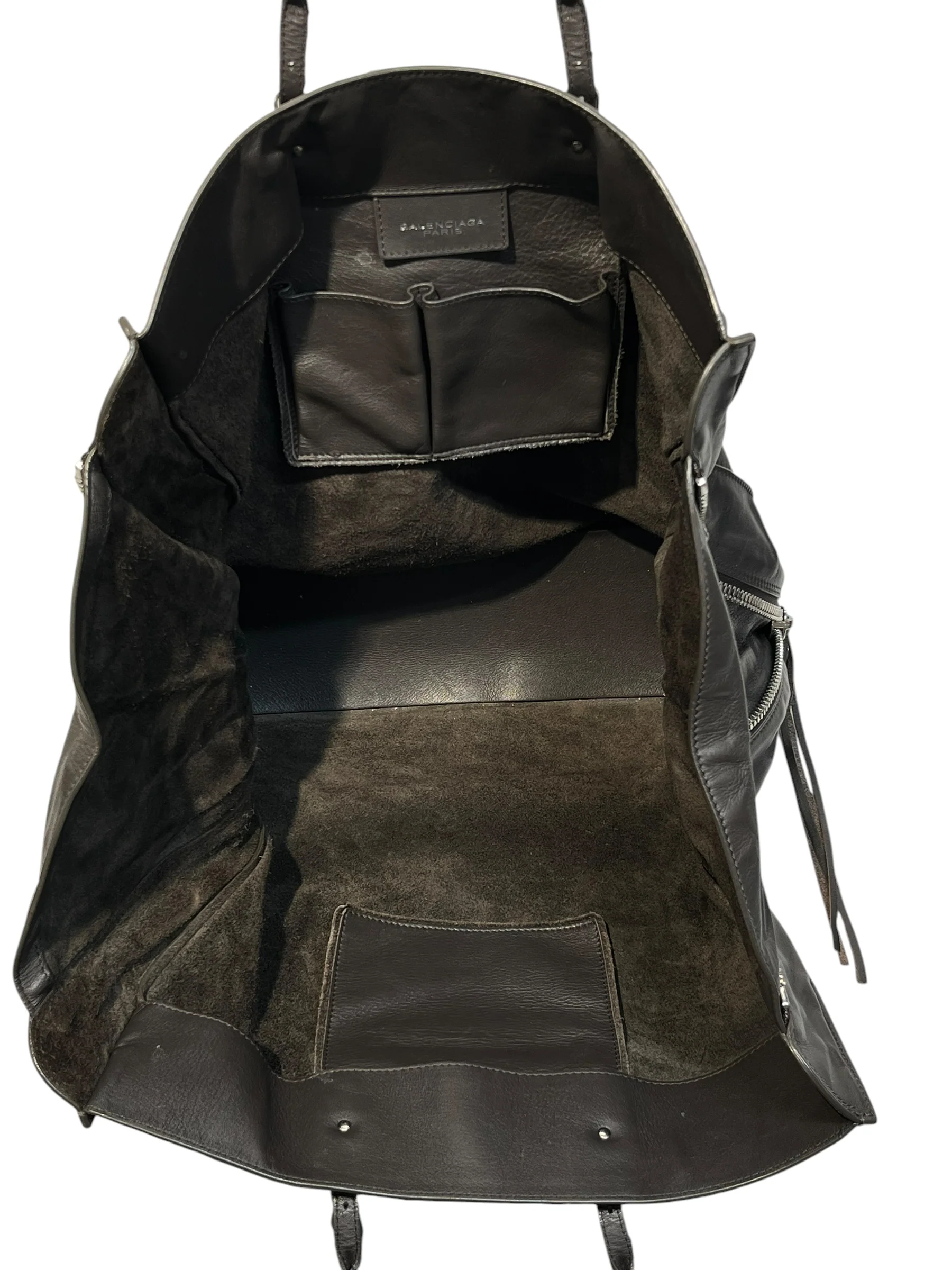 BALENCIAGA/Hand Bag/Lambskin/GRY/