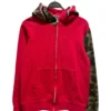A BATHING APE/Zip Up Hoodie/L/Camouflage/Cotton/RED/Full Zip Red Camo Shark