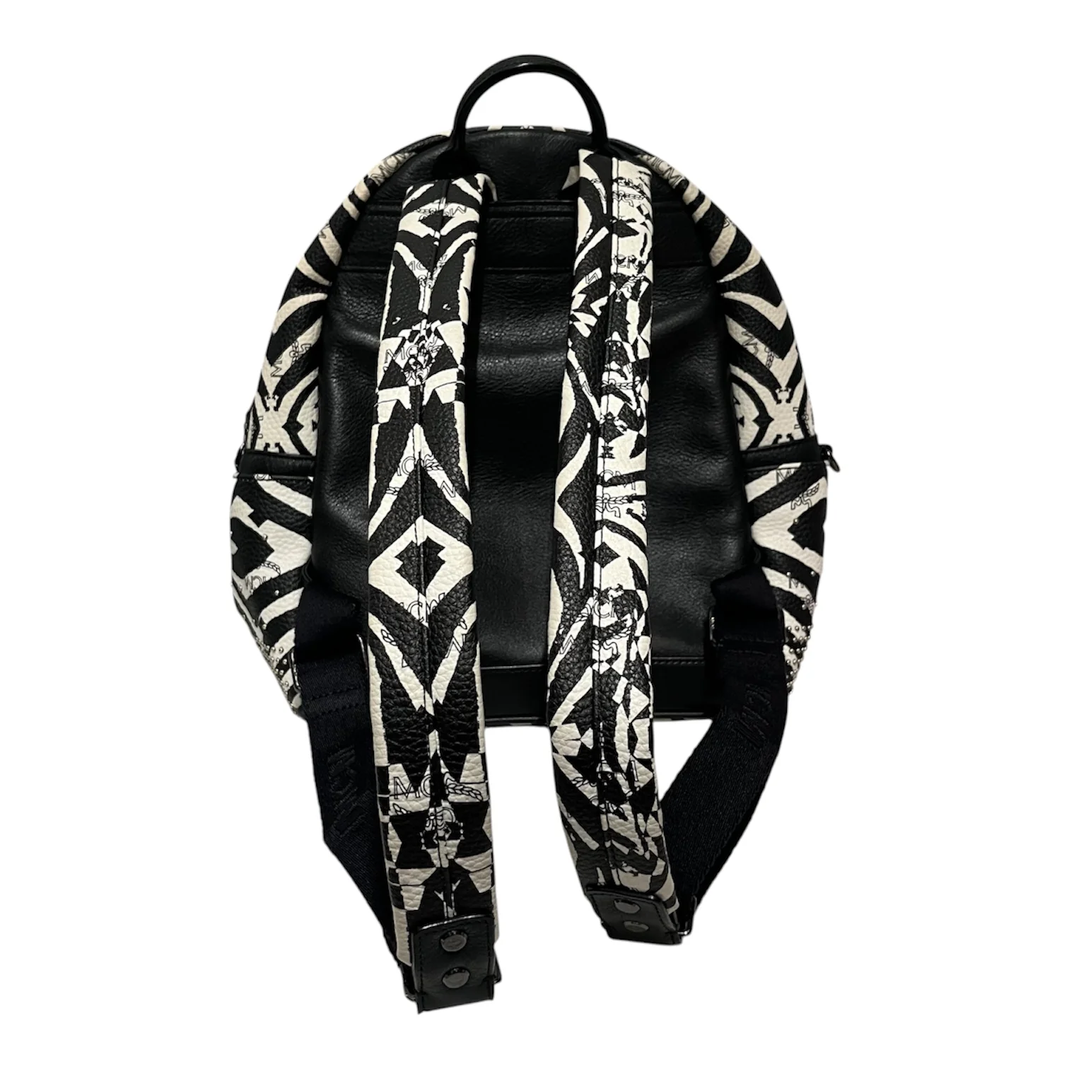 MCM/Backpack/Animal Pattern/Leather/WHT/zebra backpac