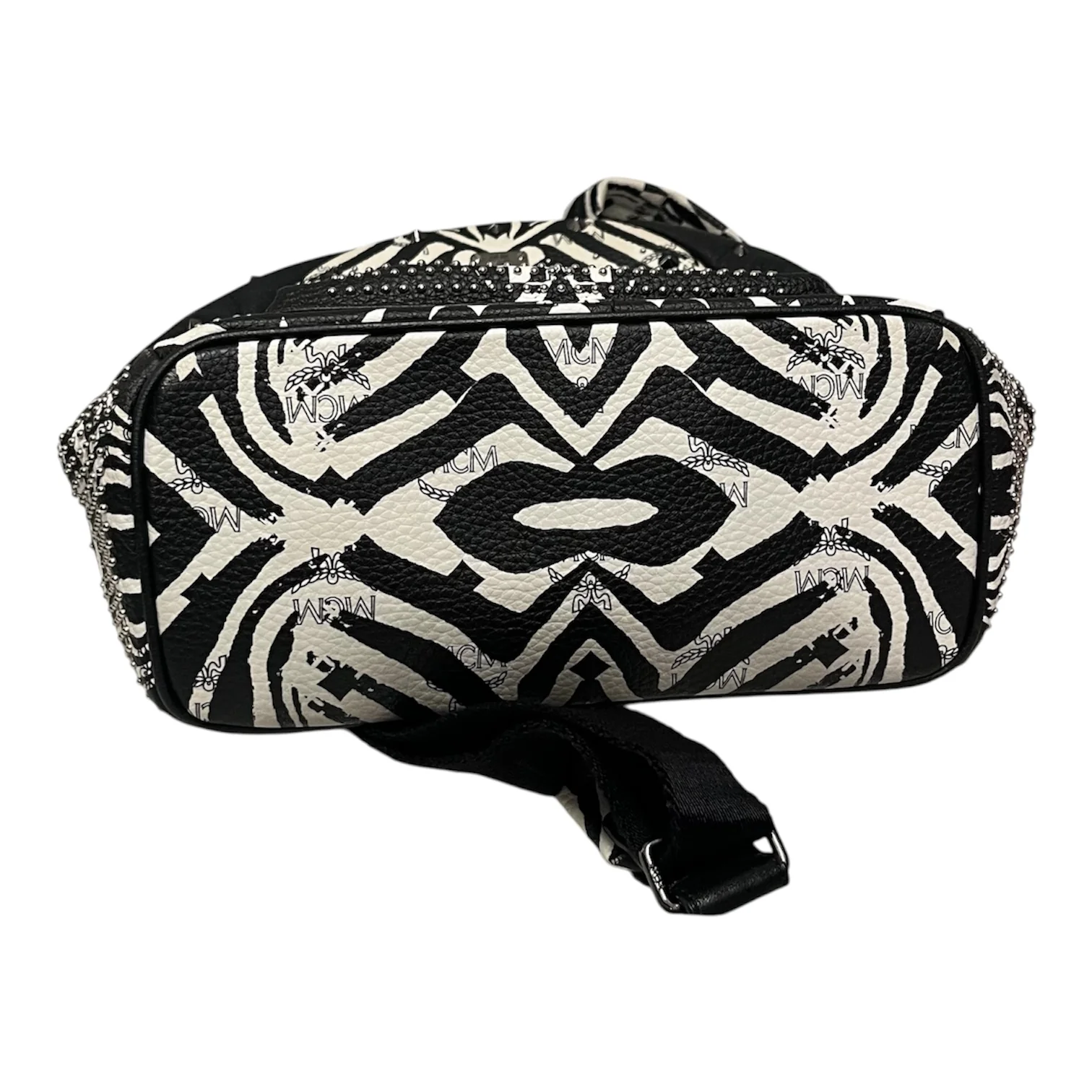 MCM/Backpack/Animal Pattern/Leather/WHT/zebra backpac